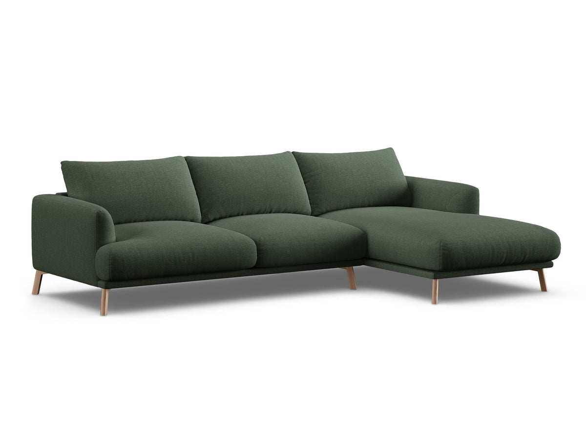 4-Sitzer Ecksofa rechts Naomi in Moss Green-Liberty präsentiert im Onlineshop von KAQTU Design AG. Ecksofa rechts ist von Micadoni