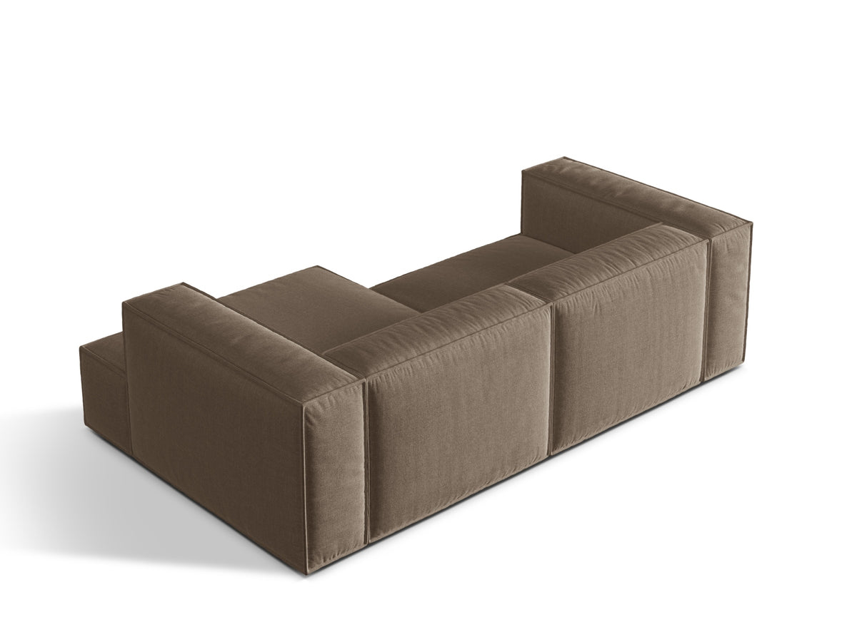 3-Sitzer Ecksofa rechts Nuria in Cappuccino-Liberty präsentiert im Onlineshop von KAQTU Design AG. Ecksofa rechts ist von Micadoni