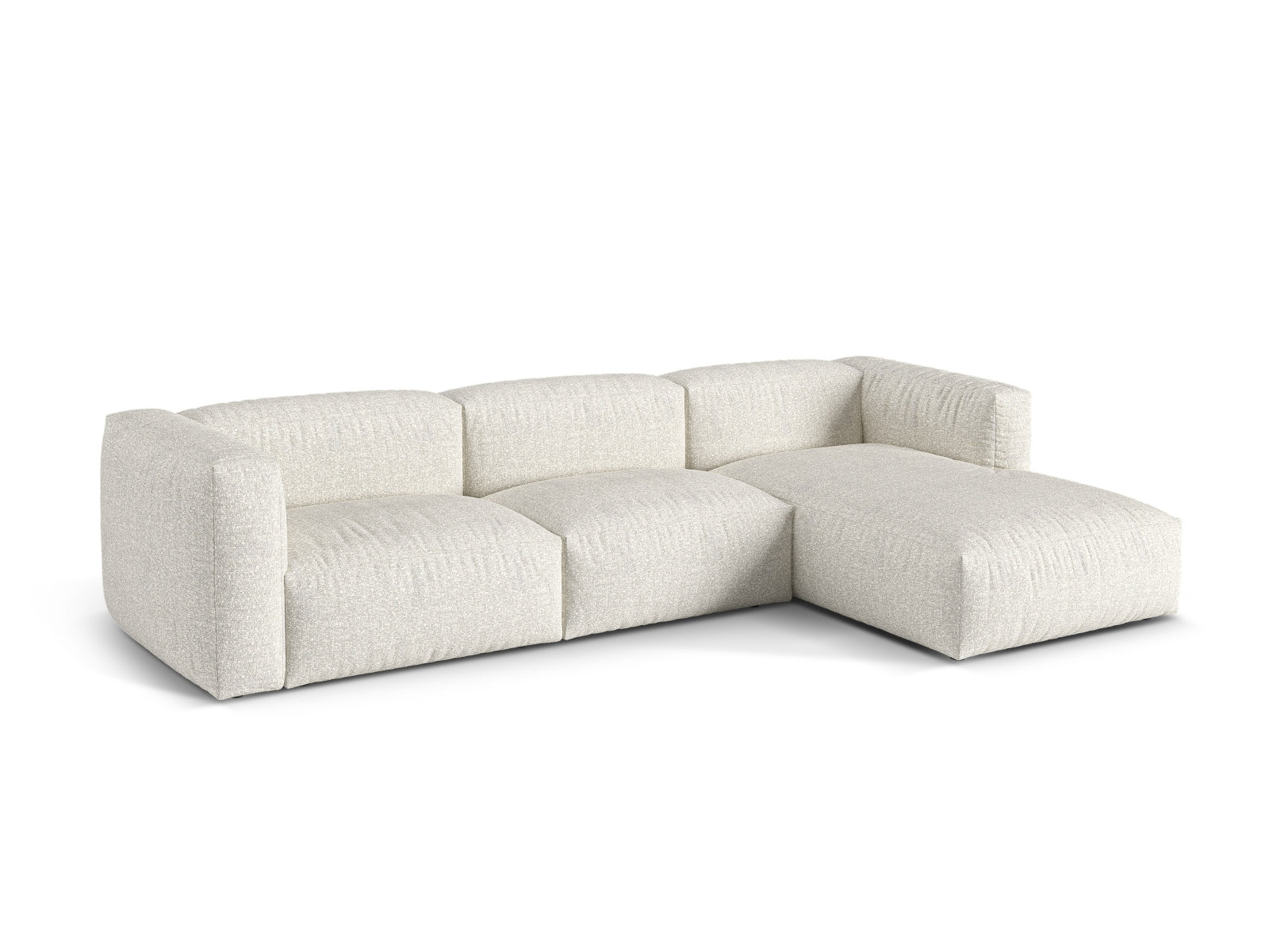 3-Sitzer XL Modular Ecksofa rechts Martina in Grey Beige Melange-Monet präsentiert im Onlineshop von KAQTU Design AG. Ecksofa rechts ist von Micadoni