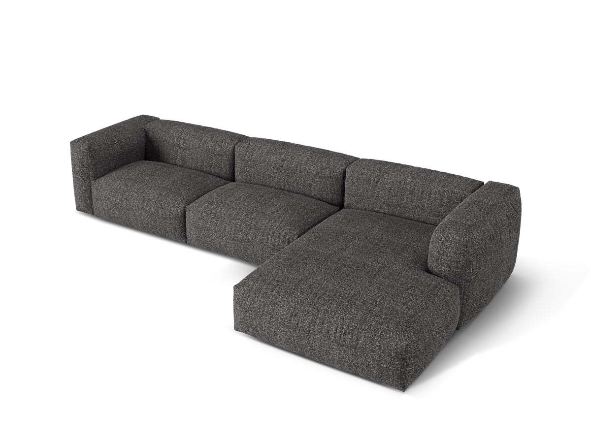 3-Sitzer Modular Ecksofa rechts Martina in Anthracite-Monet präsentiert im Onlineshop von KAQTU Design AG. Ecksofa rechts ist von Micadoni