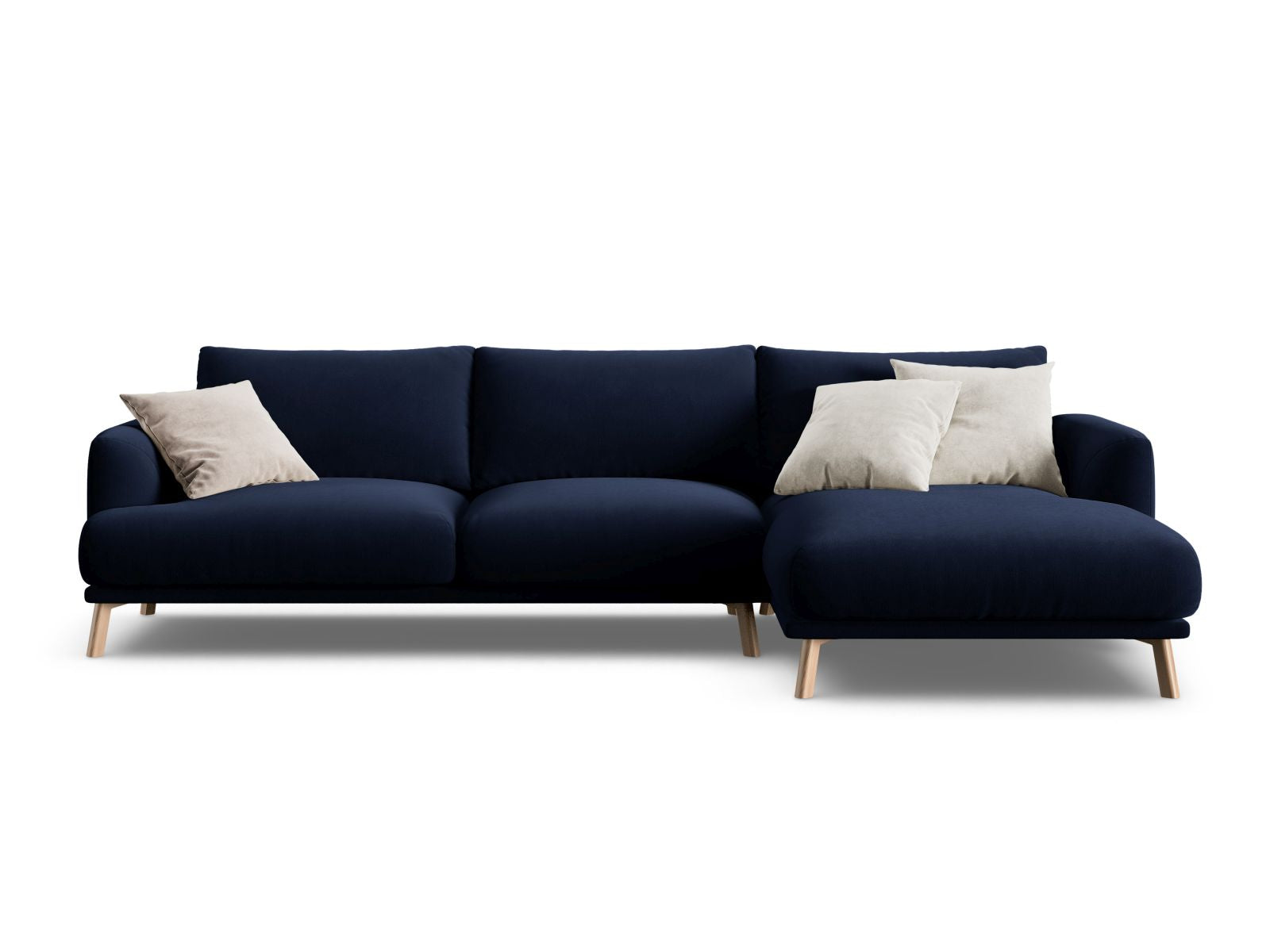 4-Sitzer Ecksofa rechts Naomi in Royal Blue-Salvador präsentiert im Onlineshop von KAQTU Design AG. Ecksofa rechts ist von Micadoni