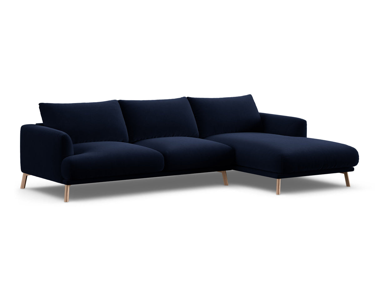 4-Sitzer Ecksofa rechts Naomi in Royal Blue-Salvador präsentiert im Onlineshop von KAQTU Design AG. Ecksofa rechts ist von Micadoni
