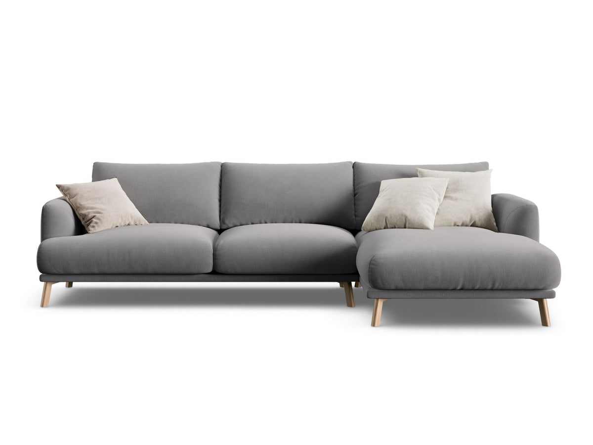 4-Sitzer Ecksofa rechts Naomi in Grey-Salvador präsentiert im Onlineshop von KAQTU Design AG. Ecksofa rechts ist von Micadoni