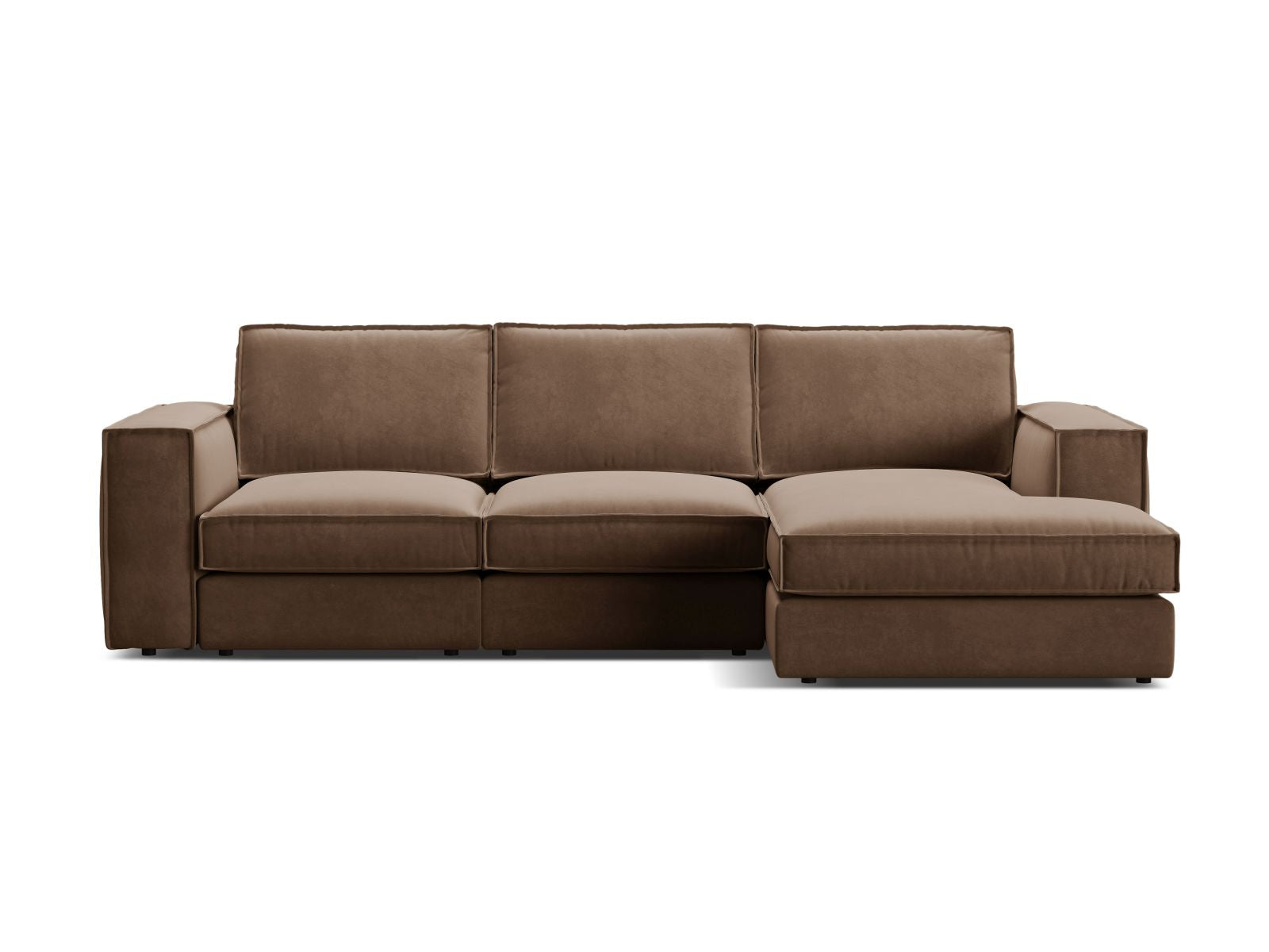 3-Sitzer Modular Ecksofa rechts Pola in Chocolate-Salvador präsentiert im Onlineshop von KAQTU Design AG. Ecksofa rechts ist von Micadoni