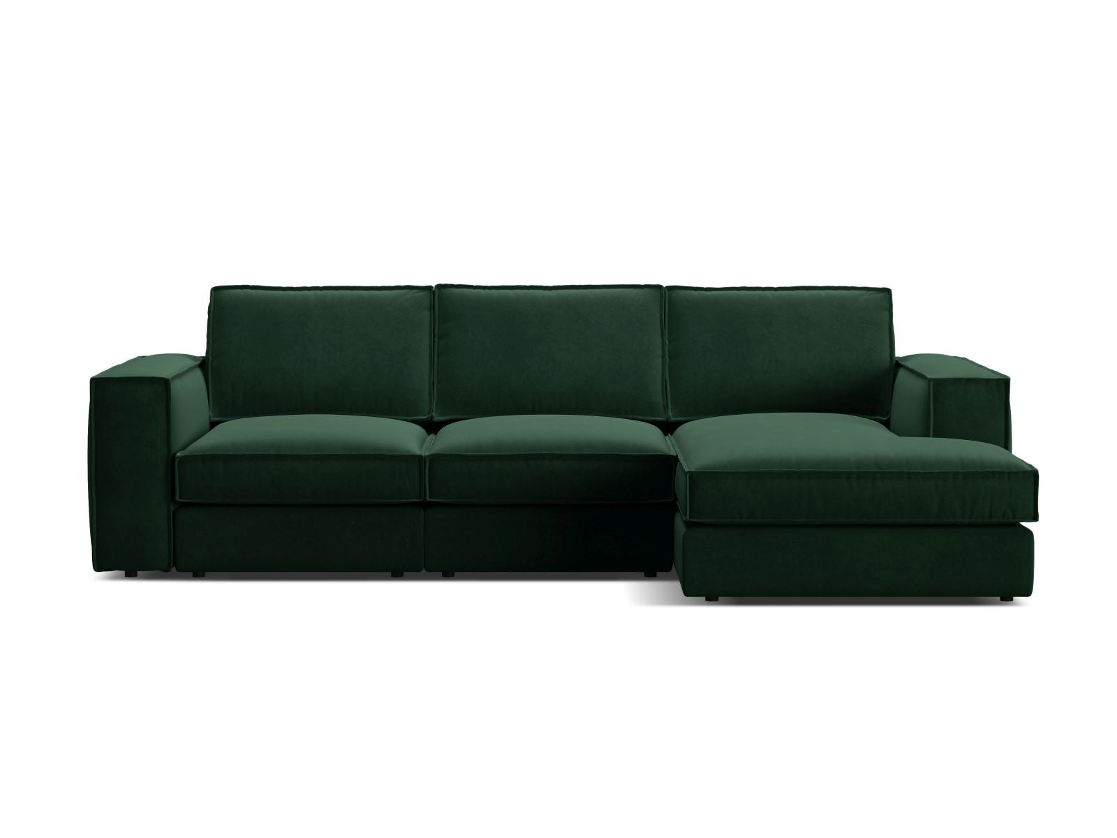 3-Sitzer Modular Ecksofa rechts Pola in Bottle Green-Salvador präsentiert im Onlineshop von KAQTU Design AG. Ecksofa rechts ist von Micadoni