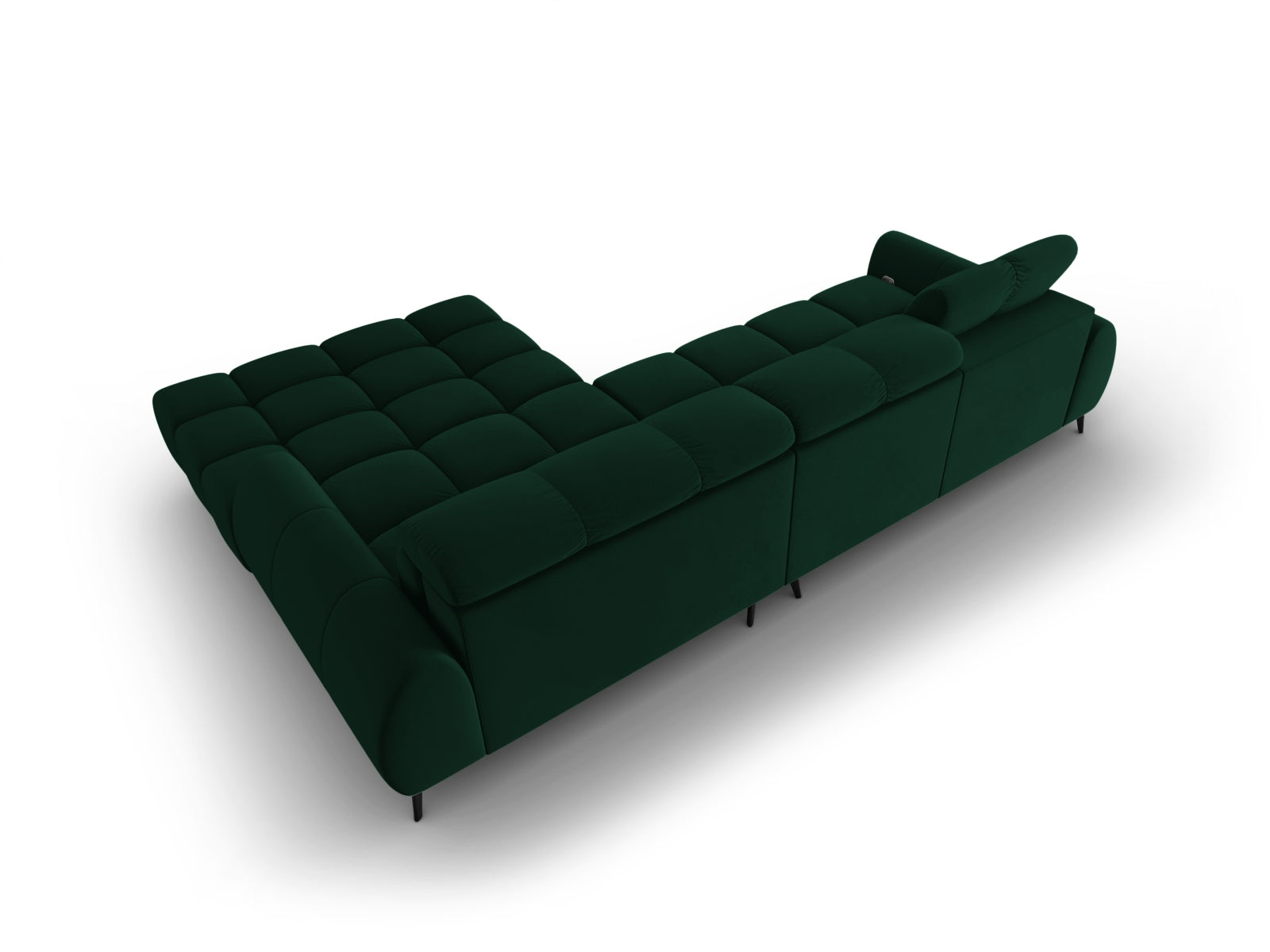 Entdecken Sie das Alyse Velour Electric Ecksofa rechts von Micadoni – ein stilvolles 5-Sitzer Sofa, das Komfort und Eleganz perfekt kombiniert.