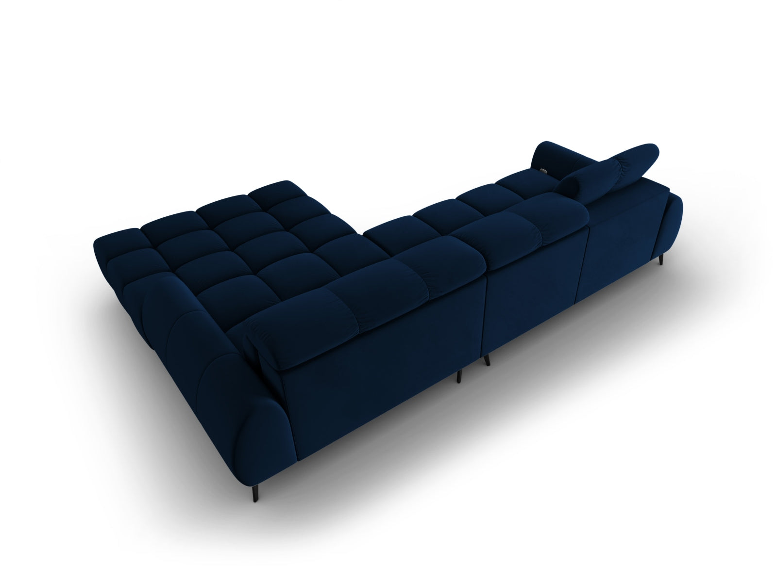 Entdecken Sie das Alyse Velour Electric Ecksofa rechts von Micadoni – ein stilvolles 5-Sitzer Sofa, das Komfort und Eleganz perfekt kombiniert.