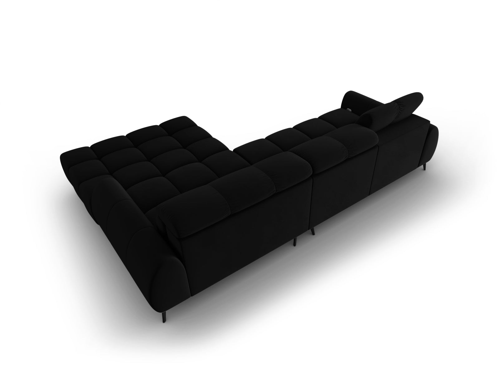 Entdecken Sie das Alyse Velour Electric Ecksofa rechts von Micadoni – ein stilvolles 5-Sitzer Sofa, das Komfort und Eleganz perfekt kombiniert.