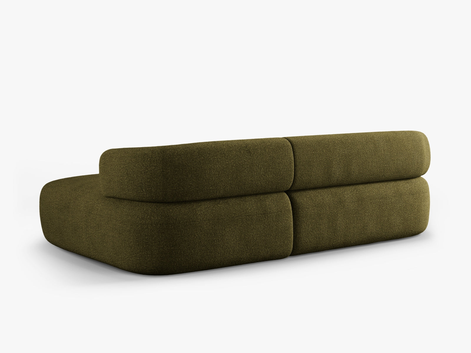 Jenny Boucle Ecksofa rechts 5 Sitzer in Green präsentiert im Onlineshop von KAQTU Design AG. Ecksofa rechts ist von Micadoni