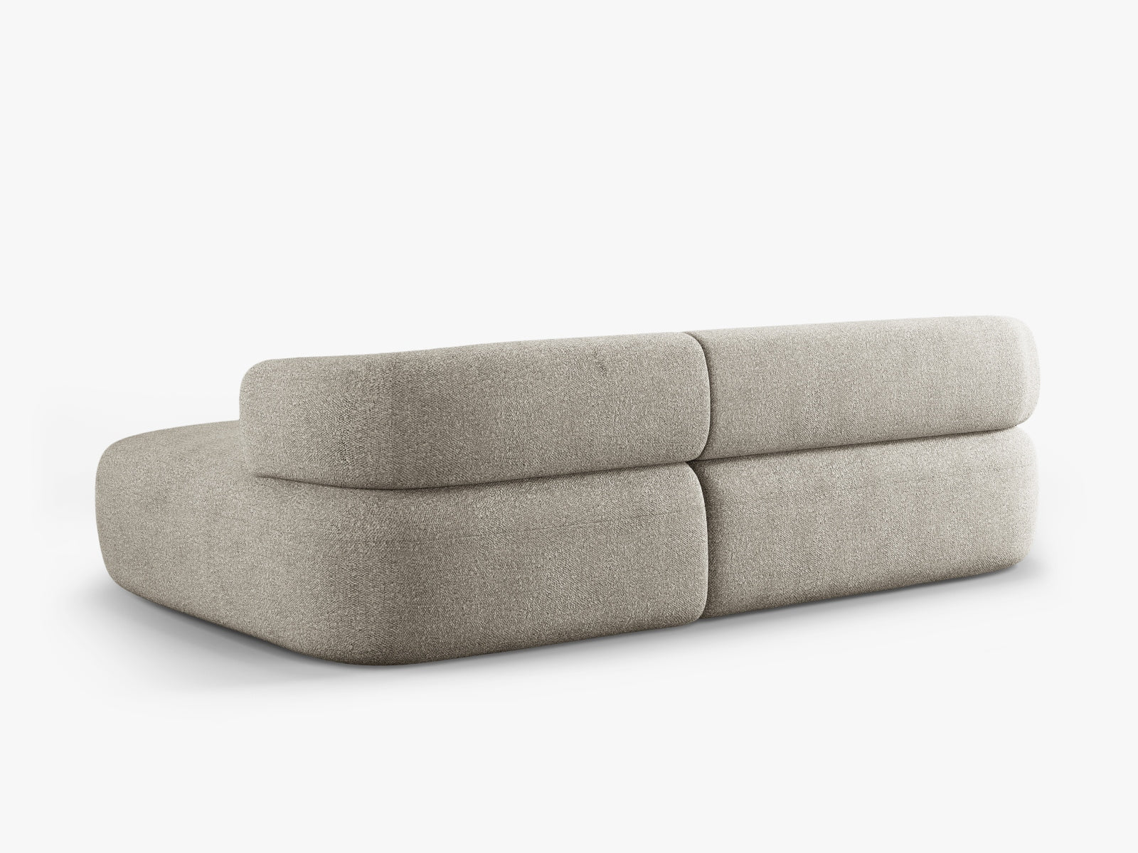 Jenny Boucle Ecksofa rechts 5 Sitzer in Light Grey präsentiert im Onlineshop von KAQTU Design AG. Ecksofa rechts ist von Micadoni