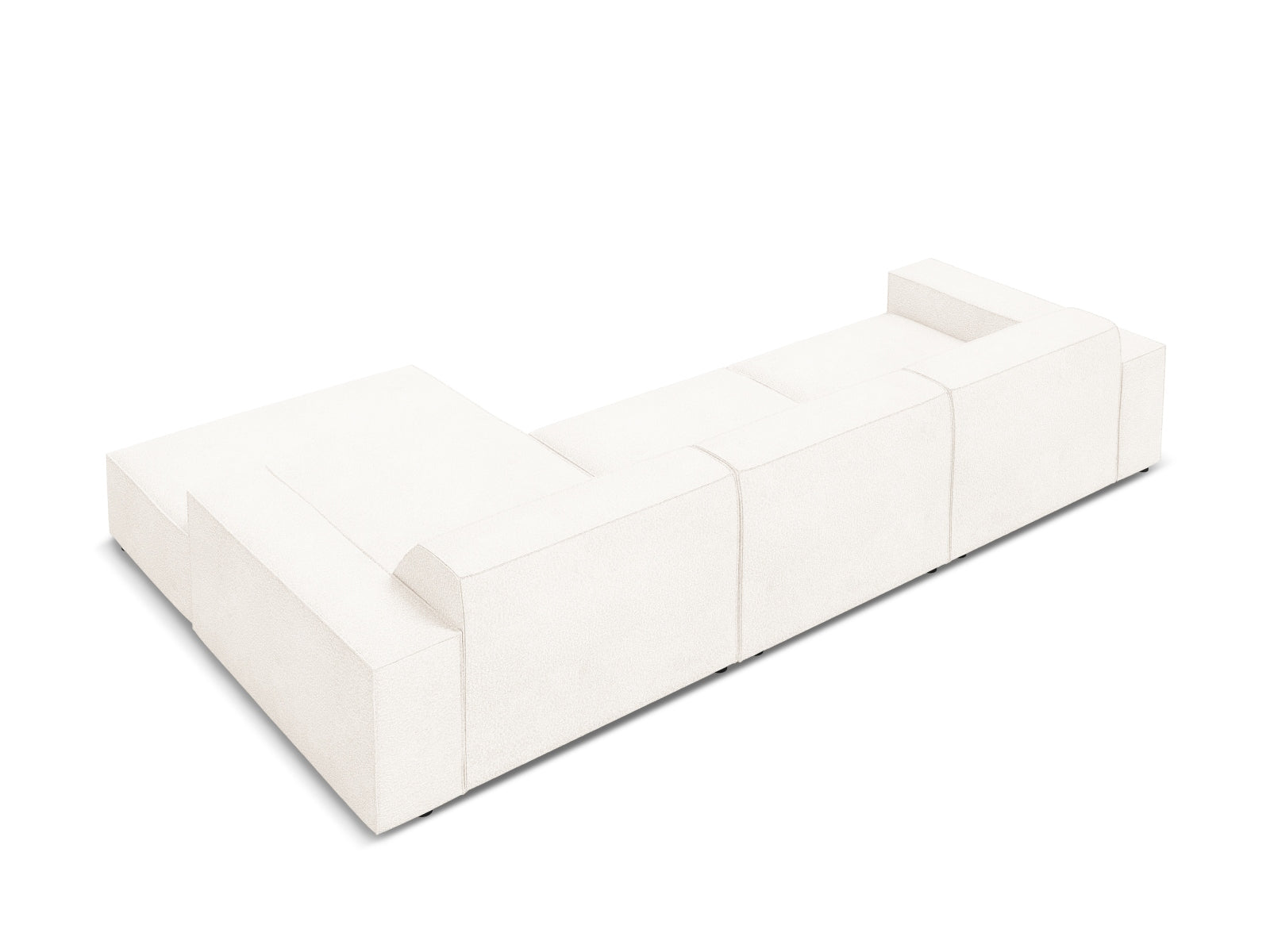 Jodie Boucle modulares Ecksofa rechts 4 Sitzer in Beige präsentiert im Onlineshop von KAQTU Design AG. Ecksofa rechts ist von Micadoni