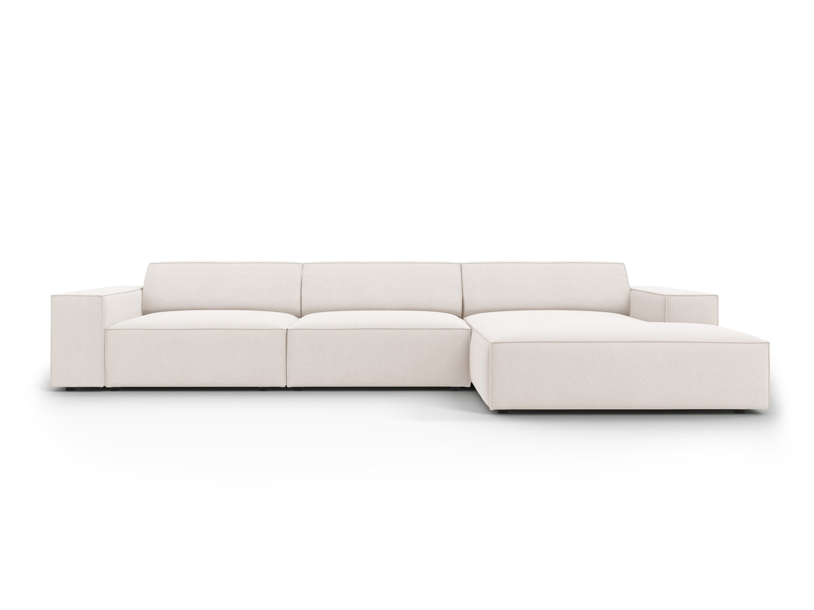 Jodie Modulares Ecksofa rechts 4 Sitzer in Light Beige präsentiert im Onlineshop von KAQTU Design AG. Ecksofa rechts ist von Micadoni