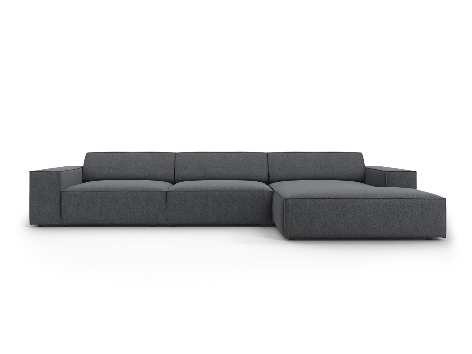 Jodie Modulares Ecksofa rechts 4 Sitzer in Dark Grey präsentiert im Onlineshop von KAQTU Design AG. Ecksofa rechts ist von Micadoni