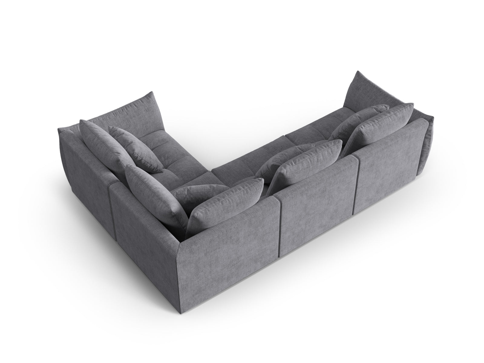 Bloom Modular Ecksofa rechts 3 Sitzer in Grey präsentiert im Onlineshop von KAQTU Design AG. Ecksofa rechts ist von Micadoni