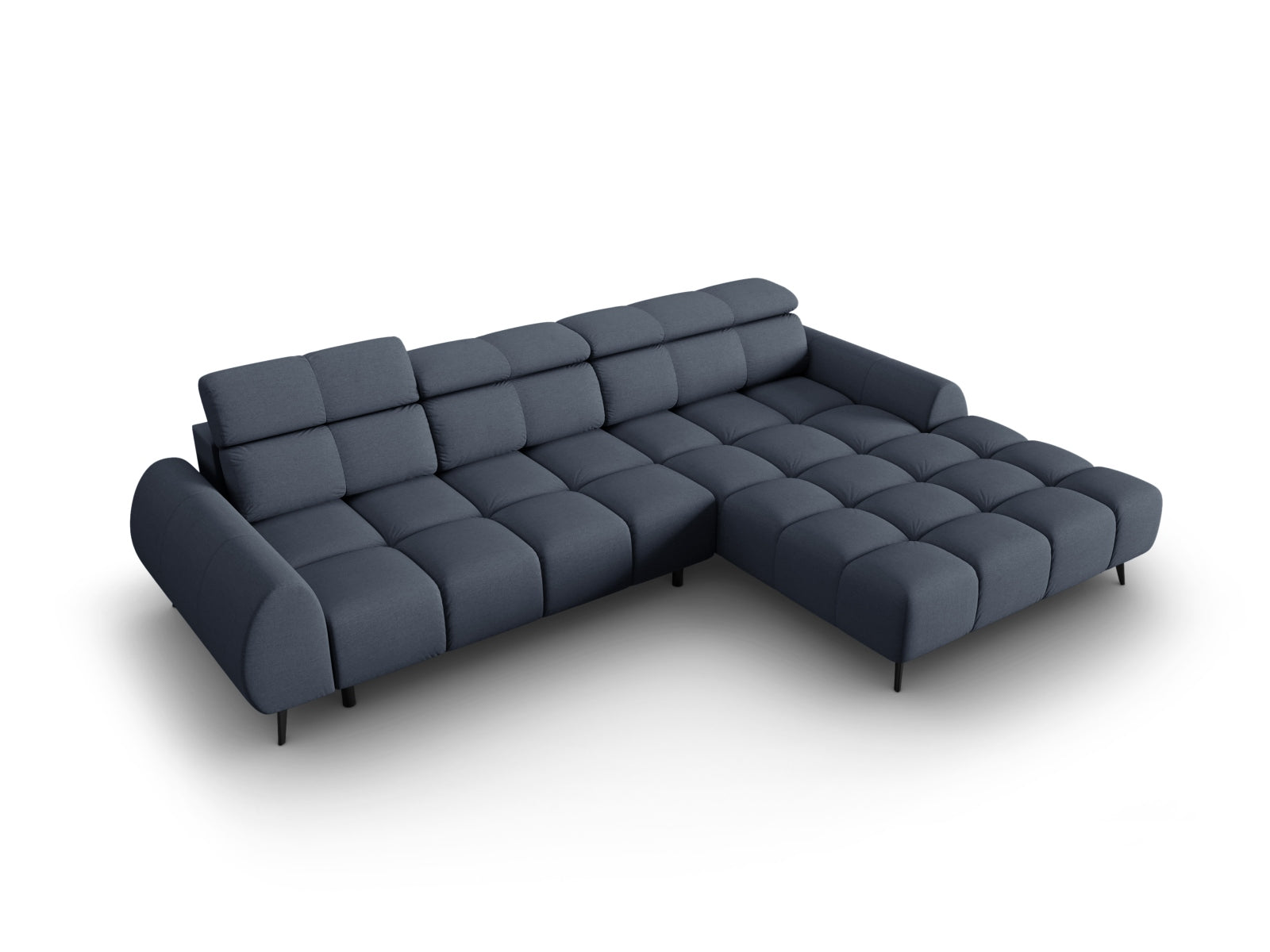 Erleben Sie das Alyse Electric Ecksofa rechts von Micadoni – ein stilvolles 5-Sitzer Sofa aus luxuriösem Velours, das höchsten Komfort und Eleganz vereint.