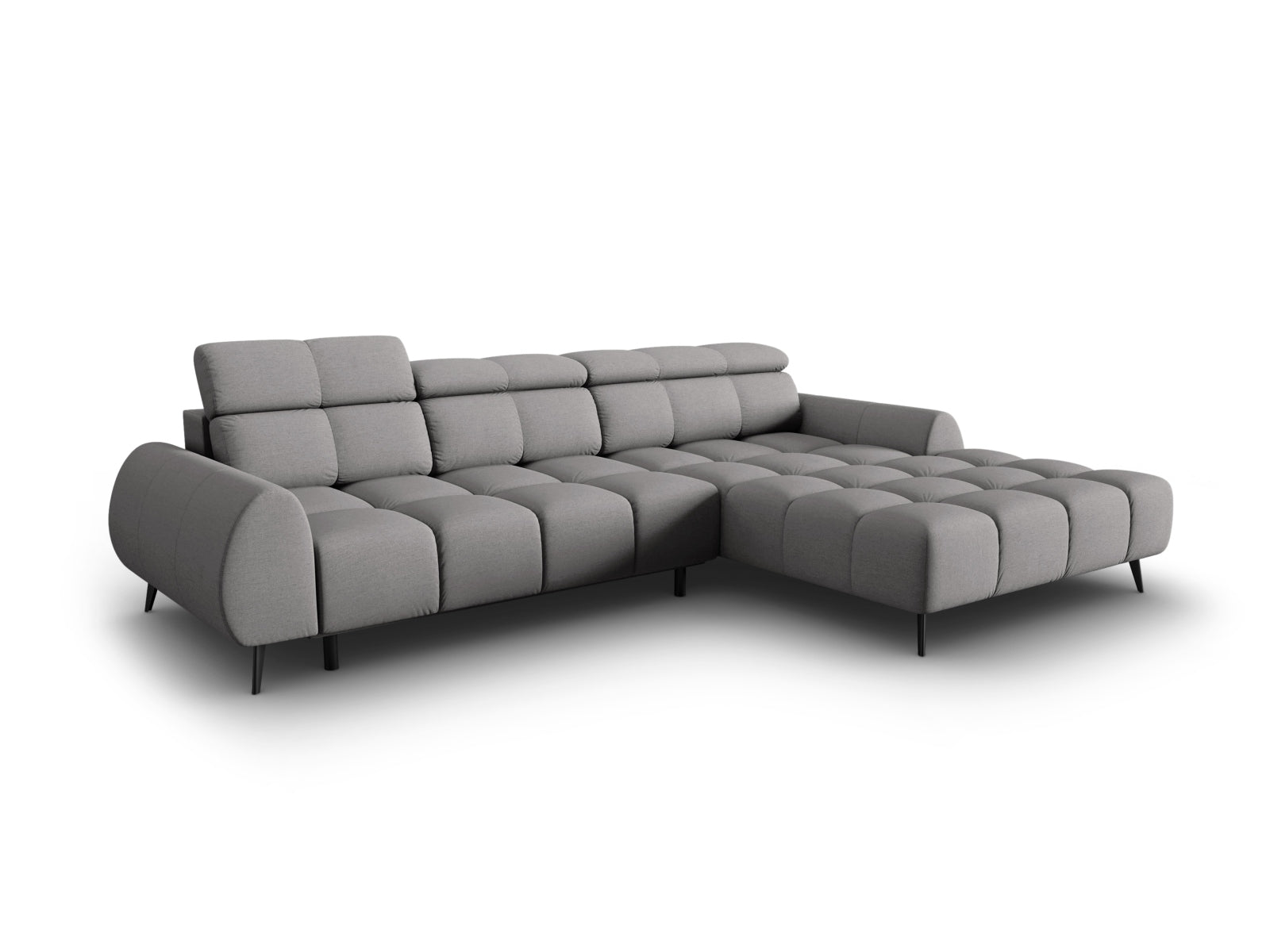 Alyse Electric Ecksofa rechts 5 Sitzer in Light Grey präsentiert im Onlineshop von KAQTU Design AG. Ecksofa rechts ist von Micadoni
