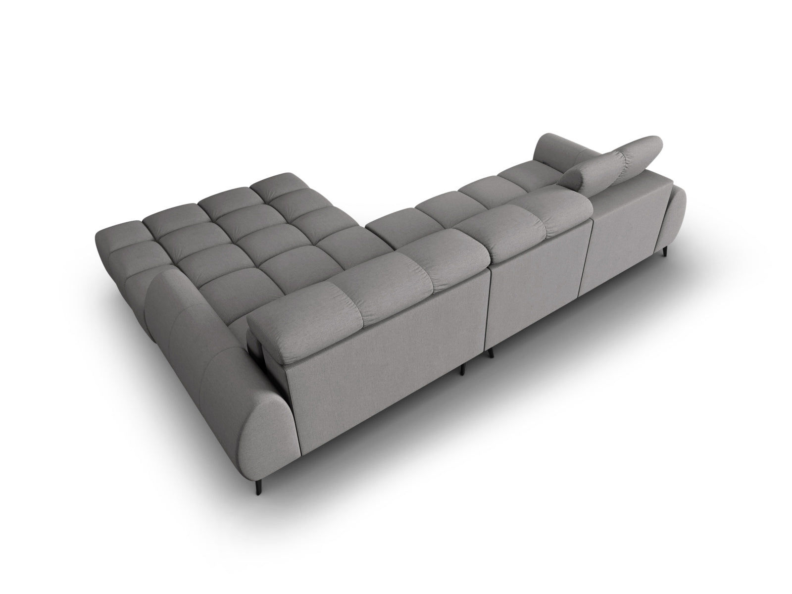 Erleben Sie das Alyse Electric Ecksofa rechts von Micadoni – ein stilvolles 5-Sitzer Sofa aus luxuriösem Velours, das Komfort und Eleganz perfekt kombiniert.