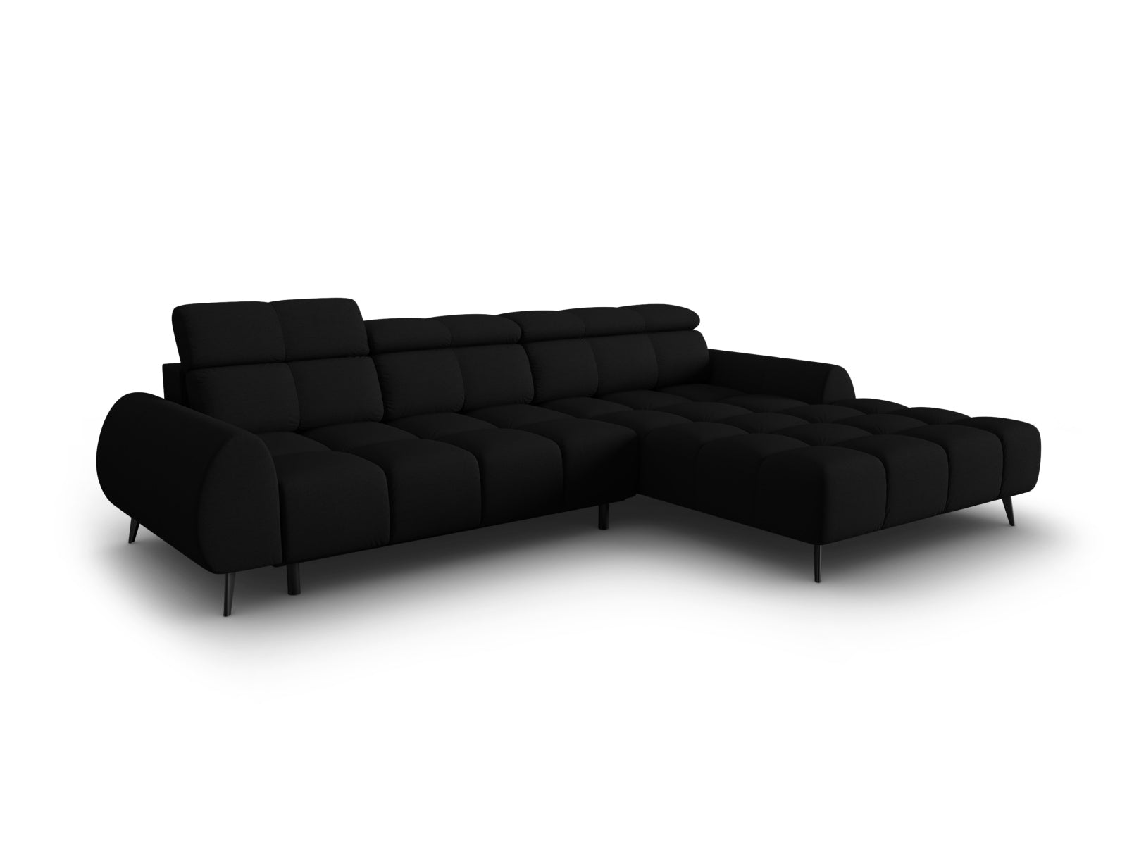 Alyse Electric Ecksofa rechts 5 Sitzer in Black präsentiert im Onlineshop von KAQTU Design AG. Ecksofa rechts ist von Micadoni