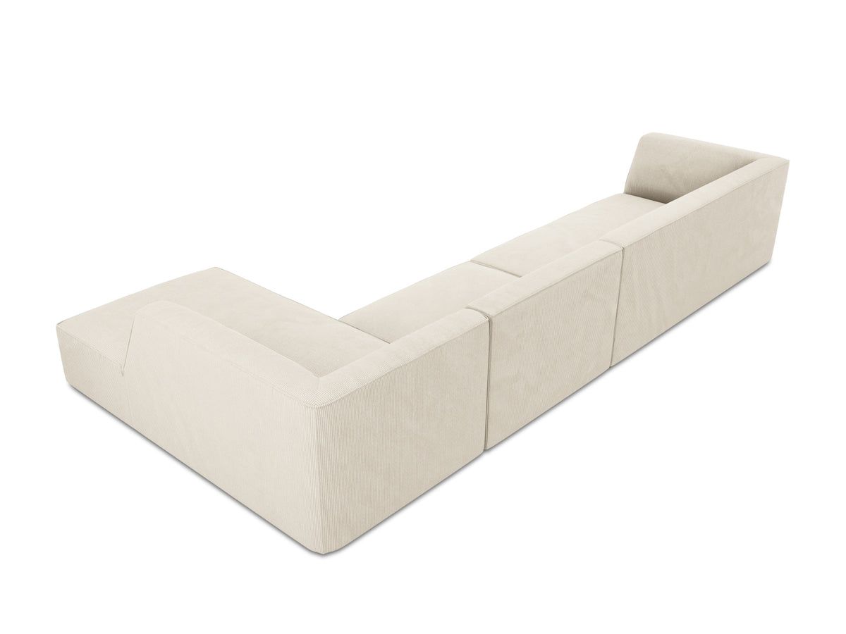 Ruby Modulares Ecksofa rechts 5 Sitzer in Light Beige-Scala präsentiert im Onlineshop von KAQTU Design AG. L-Sofa rechts ist von Micadoni