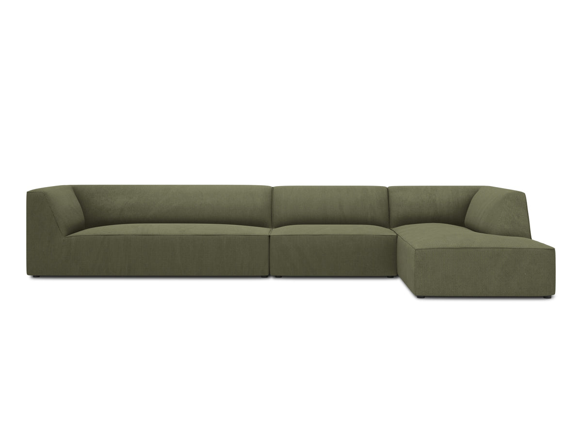 Ruby Modulares Ecksofa rechts 5 Sitzer in Green-Scala präsentiert im Onlineshop von KAQTU Design AG. L-Sofa rechts ist von Micadoni