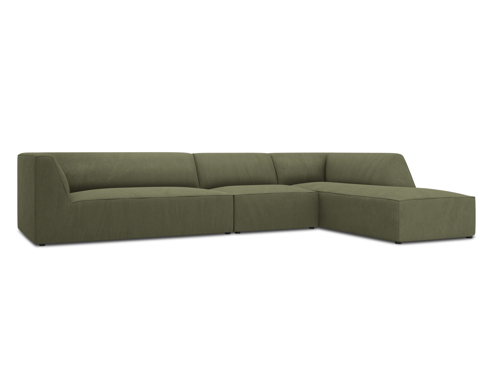 Ruby Modulares Ecksofa rechts 5 Sitzer in Green präsentiert im Onlineshop von KAQTU Design AG. Ecksofa rechts ist von Micadoni
