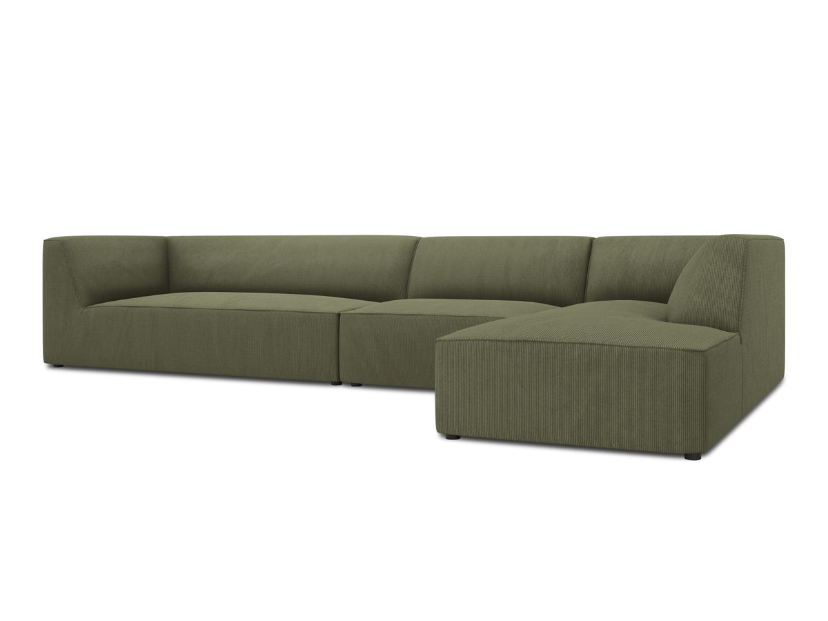 Ruby Modulares Ecksofa rechts 5 Sitzer in Green-Scala präsentiert im Onlineshop von KAQTU Design AG. L-Sofa rechts ist von Micadoni