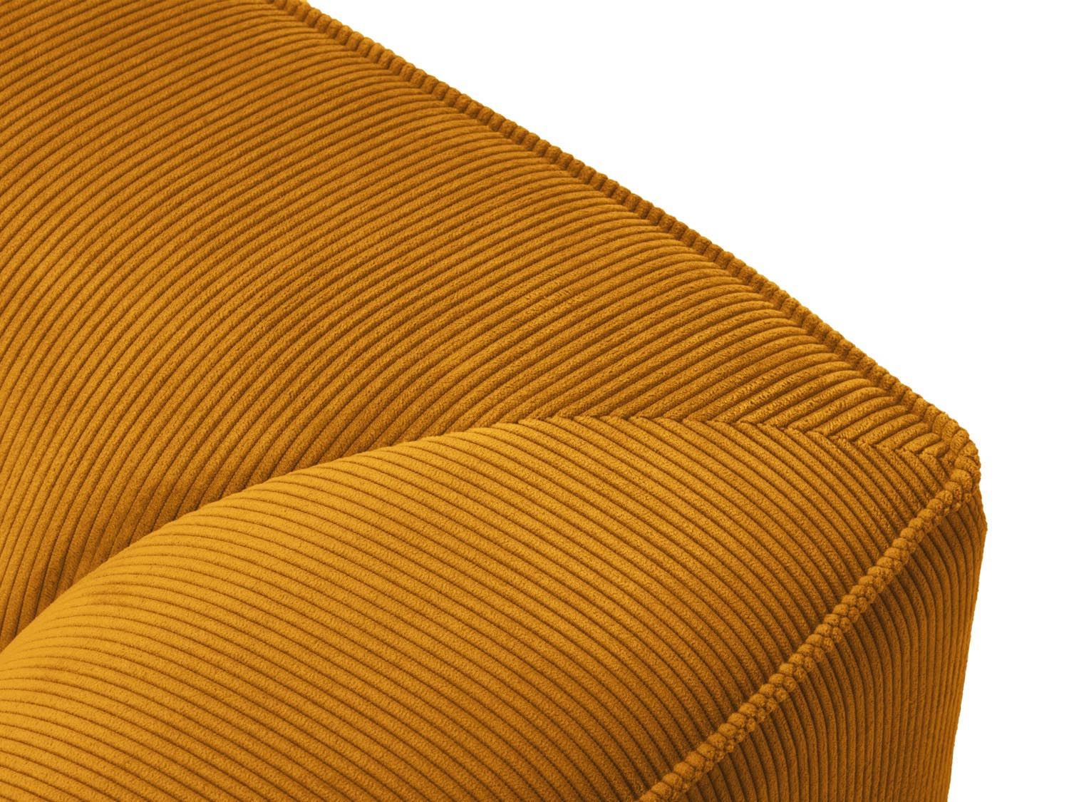 Ruby Modulares Ecksofa rechts 5 Sitzer in Yellow präsentiert im Onlineshop von KAQTU Design AG. Ecksofa rechts ist von Micadoni
