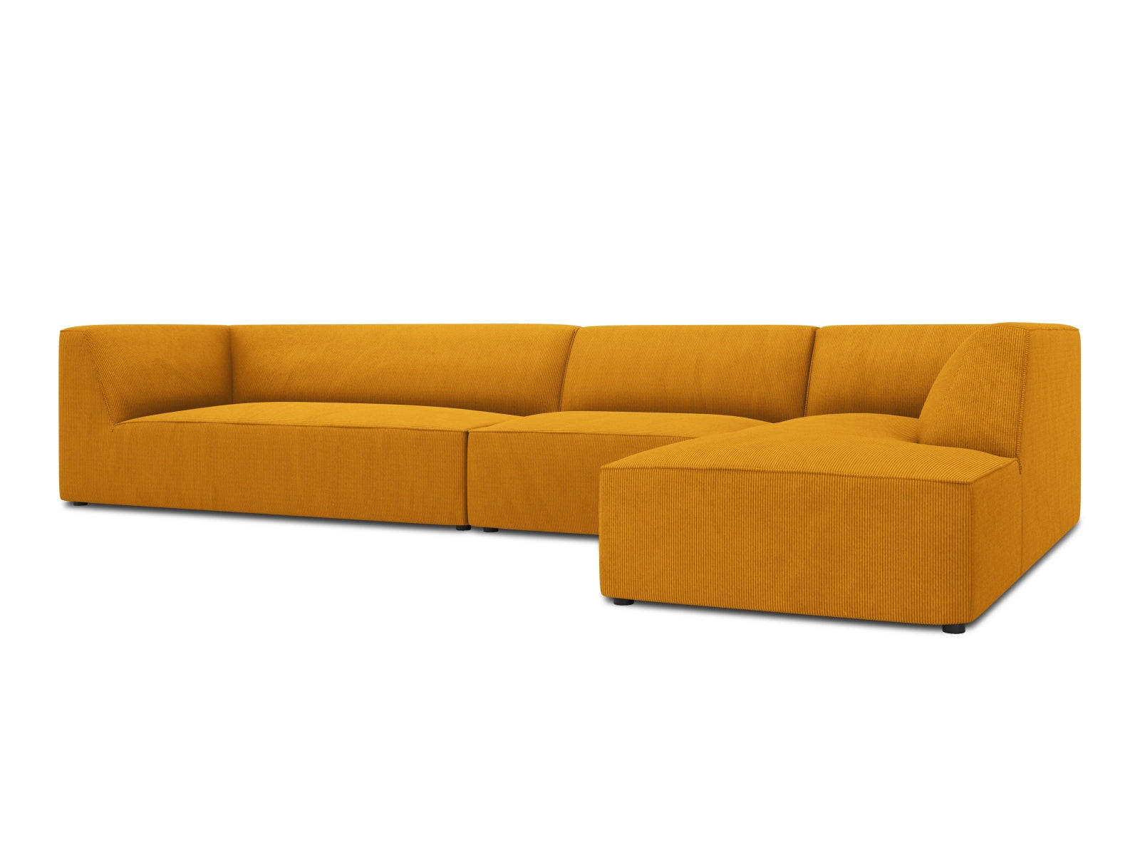 Ruby Modulares Ecksofa rechts 5 Sitzer in Yellow präsentiert im Onlineshop von KAQTU Design AG. Ecksofa rechts ist von Micadoni