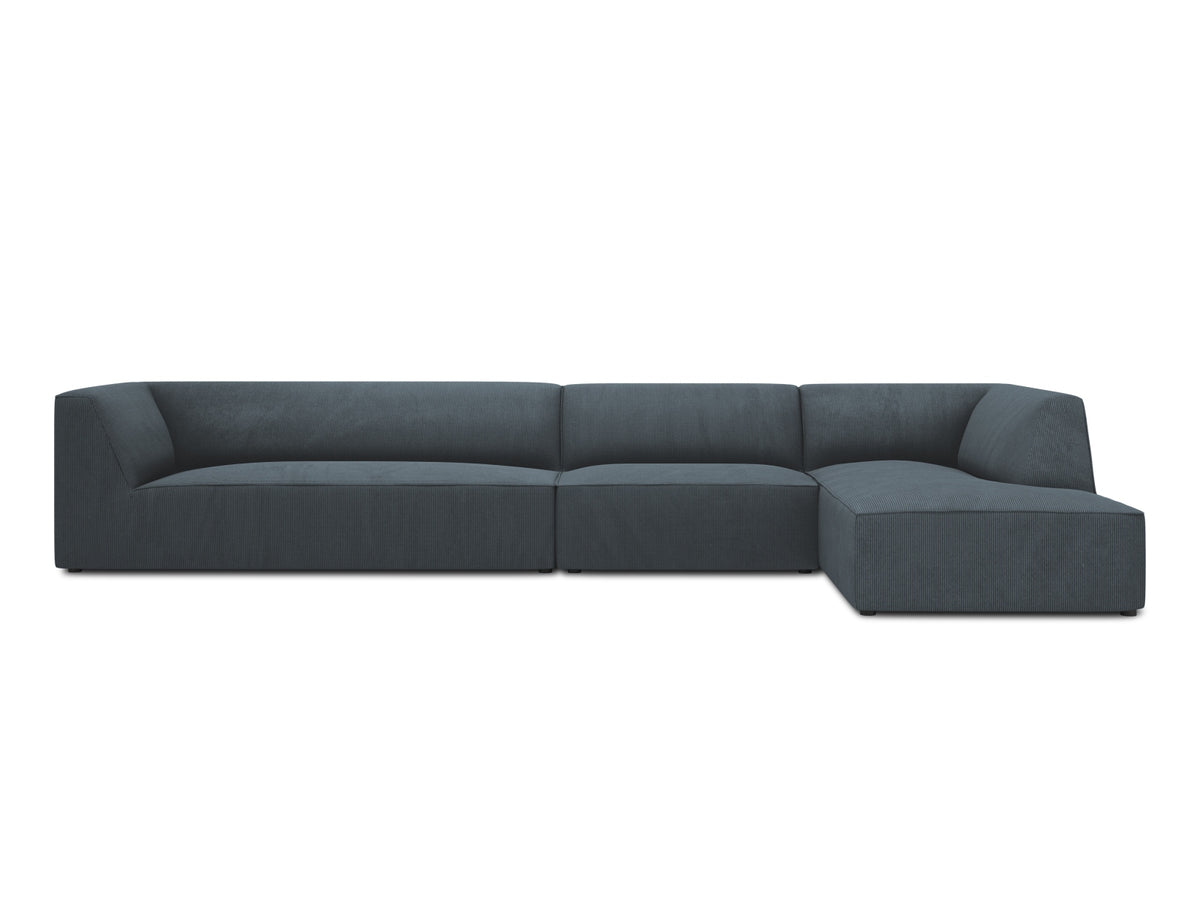 Ruby Modulares Ecksofa rechts 5 Sitzer in Blue-Scala präsentiert im Onlineshop von KAQTU Design AG. L-Sofa rechts ist von Micadoni