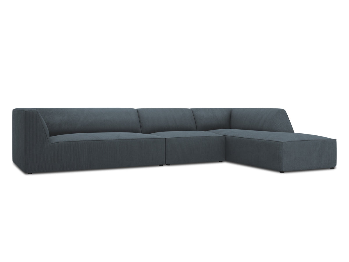 Ruby Modulares Ecksofa rechts 5 Sitzer in Blue-Scala präsentiert im Onlineshop von KAQTU Design AG. L-Sofa rechts ist von Micadoni