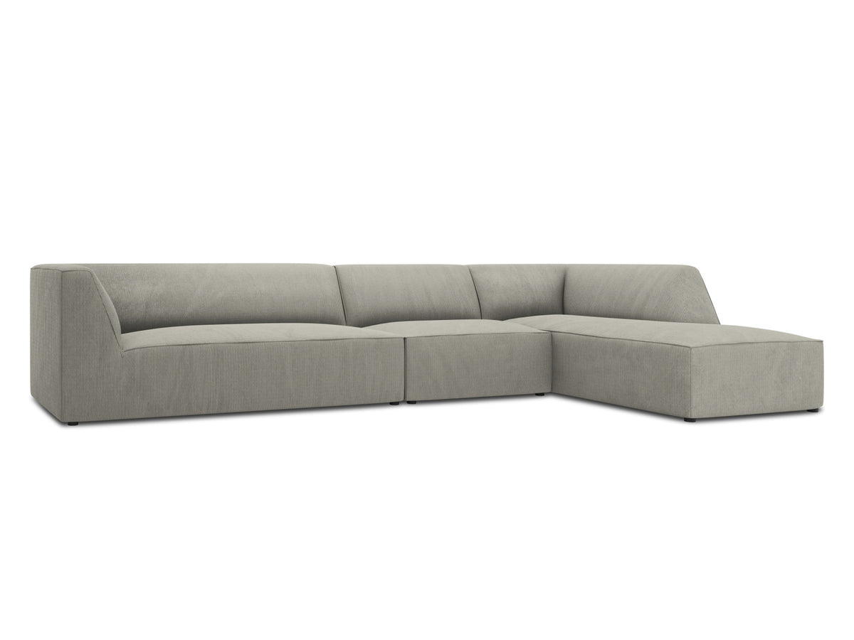 Ruby Modulares Ecksofa rechts 5 Sitzer in Light Grey-Scala präsentiert im Onlineshop von KAQTU Design AG. L-Sofa rechts ist von Micadoni