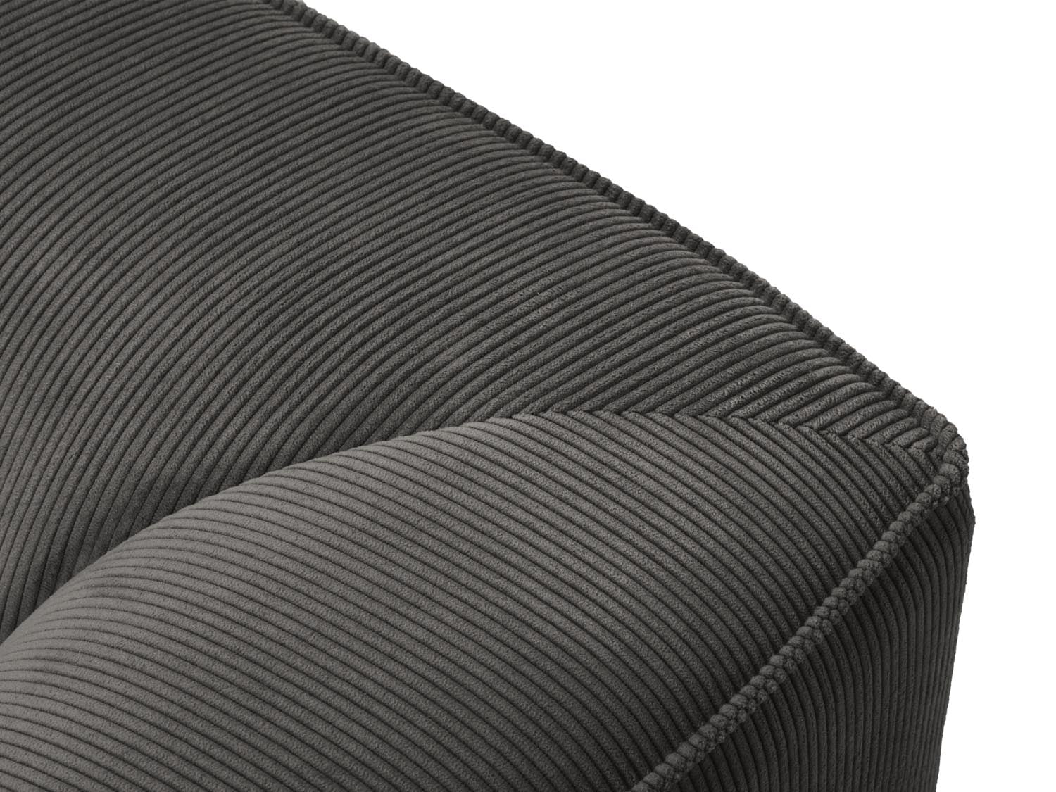 Ruby Modulares Ecksofa rechts 5 Sitzer in Dark Grey präsentiert im Onlineshop von KAQTU Design AG. Ecksofa rechts ist von Micadoni