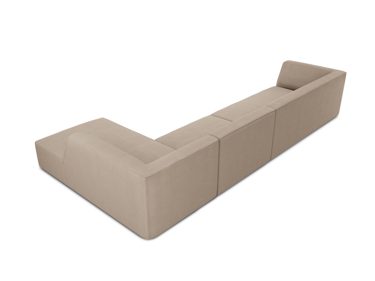 Ruby Modulares Ecksofa rechts 5 Sitzer in Dark Beige-Ottawa präsentiert im Onlineshop von KAQTU Design AG. L-Sofa rechts ist von Micadoni