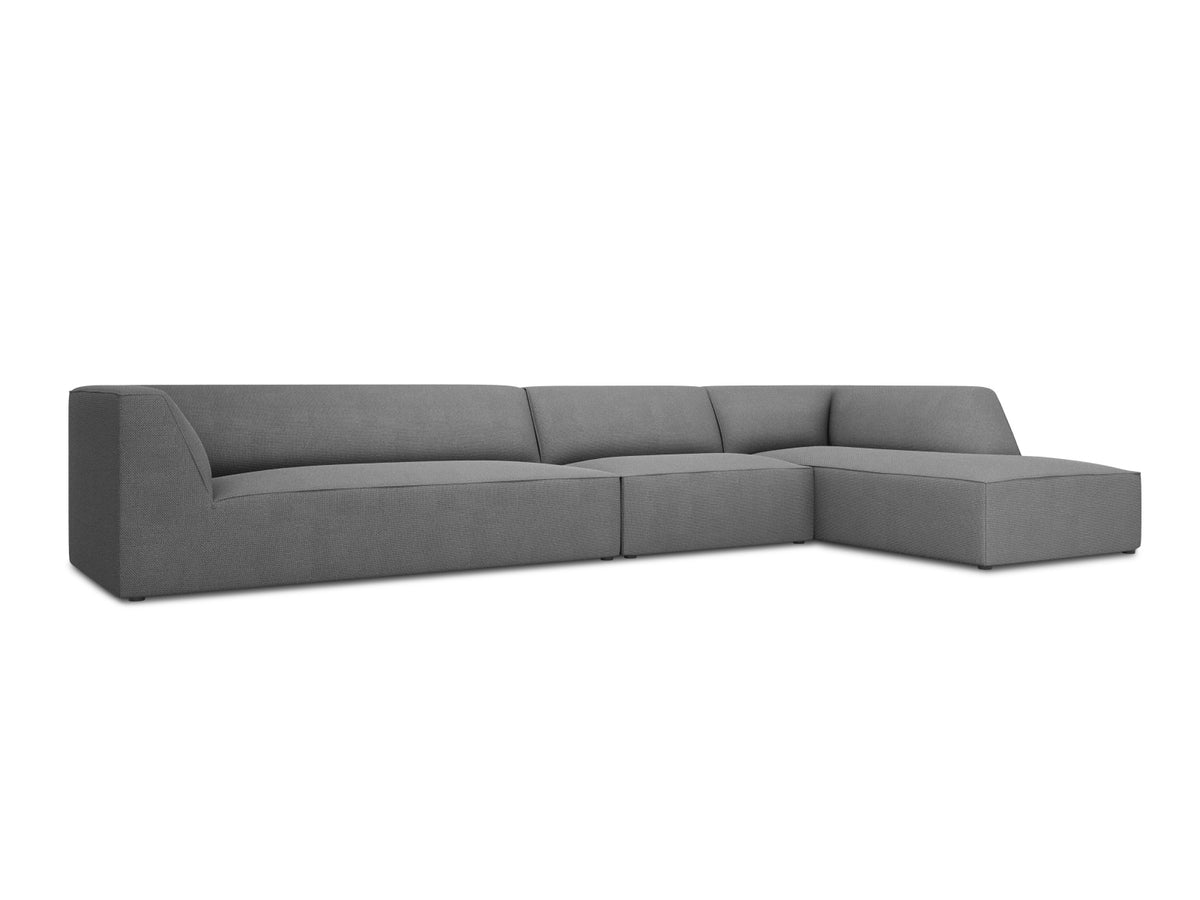 Ruby Modulares Ecksofa rechts 5 Sitzer in Grey-Ottawa präsentiert im Onlineshop von KAQTU Design AG. L-Sofa rechts ist von Micadoni