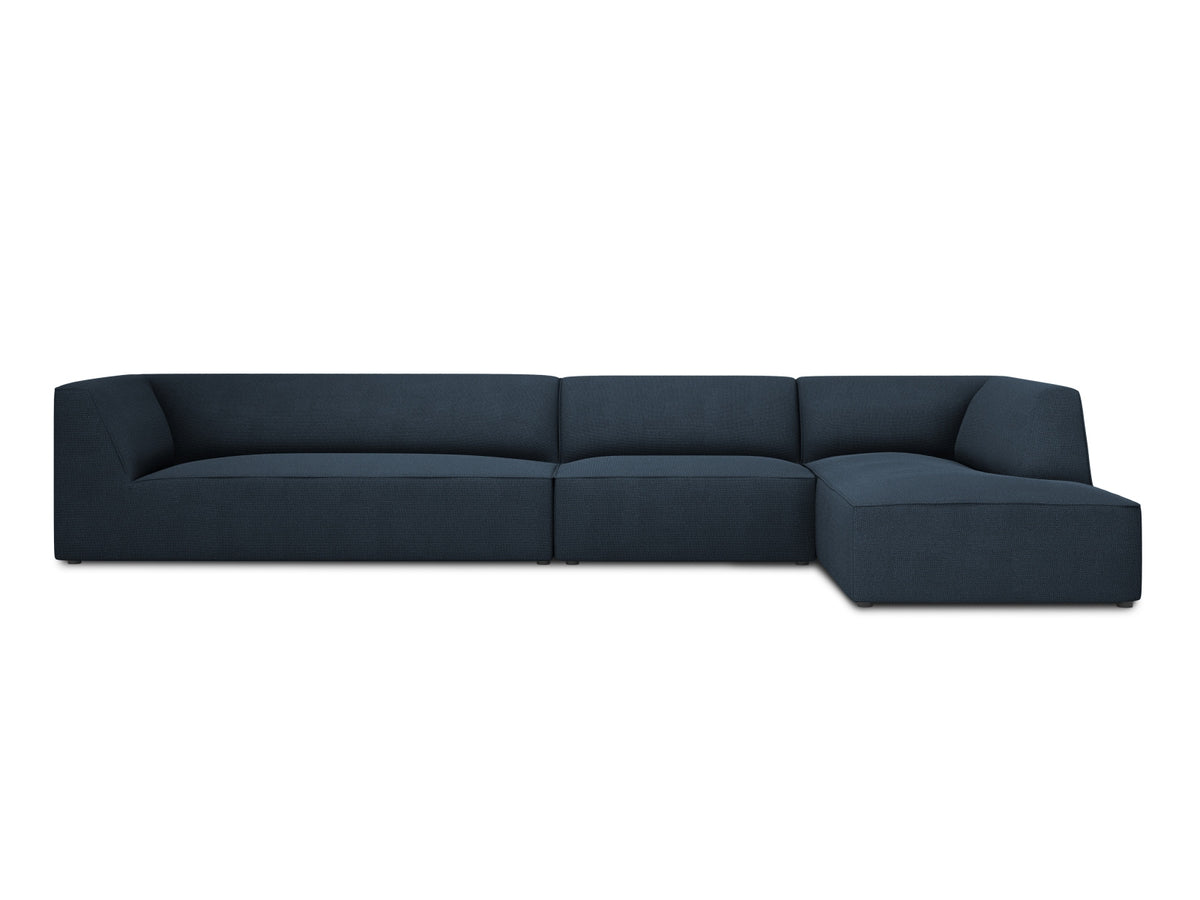 Ruby Modulares Ecksofa rechts 5 Sitzer in Navy Blue-Ottawa präsentiert im Onlineshop von KAQTU Design AG. L-Sofa rechts ist von Micadoni