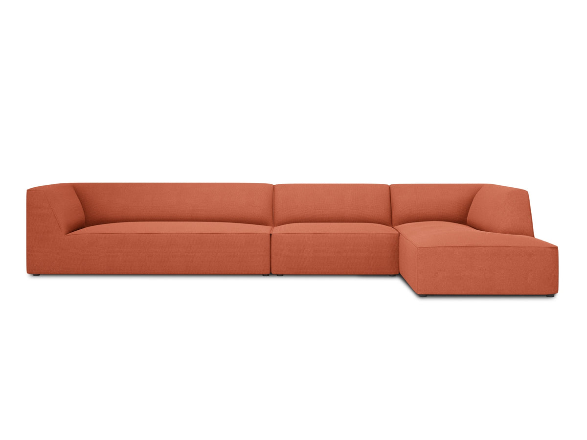 Ruby Modulares Ecksofa rechts 5 Sitzer in Coral-Ottawa präsentiert im Onlineshop von KAQTU Design AG. L-Sofa rechts ist von Micadoni