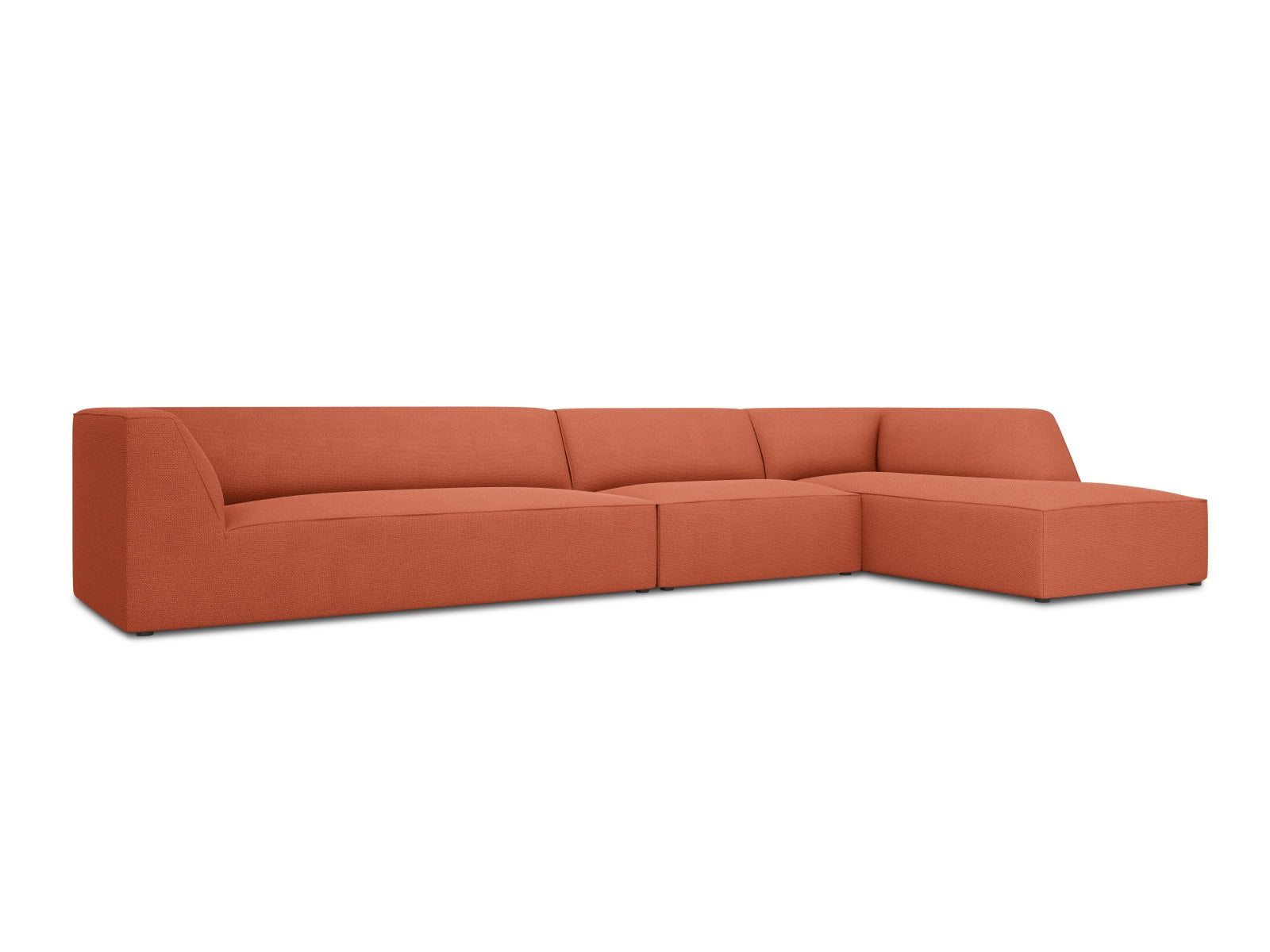 Ruby Modulares Ecksofa rechts 5 Sitzer in Coral präsentiert im Onlineshop von KAQTU Design AG. Ecksofa rechts ist von Micadoni