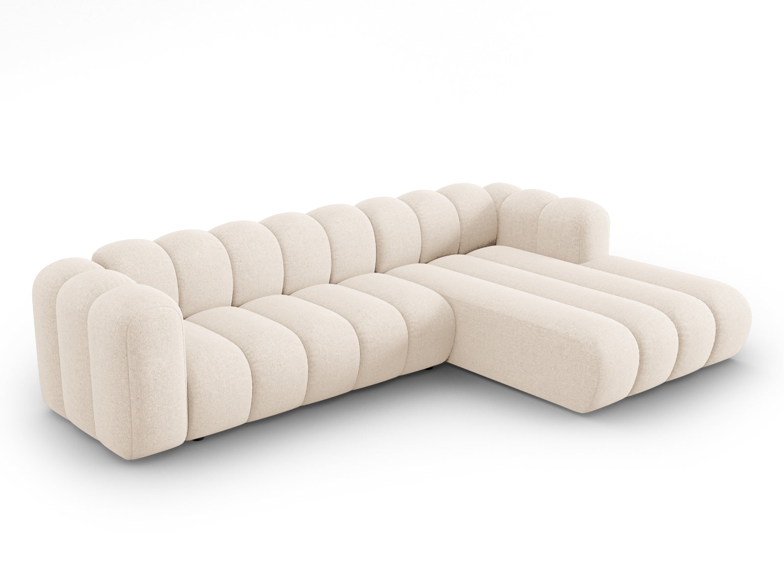 Lupine Modulares Ecksofa rechts 4 Sitzer in Light Beige präsentiert im Onlineshop von KAQTU Design AG. Ecksofa rechts ist von Micadoni