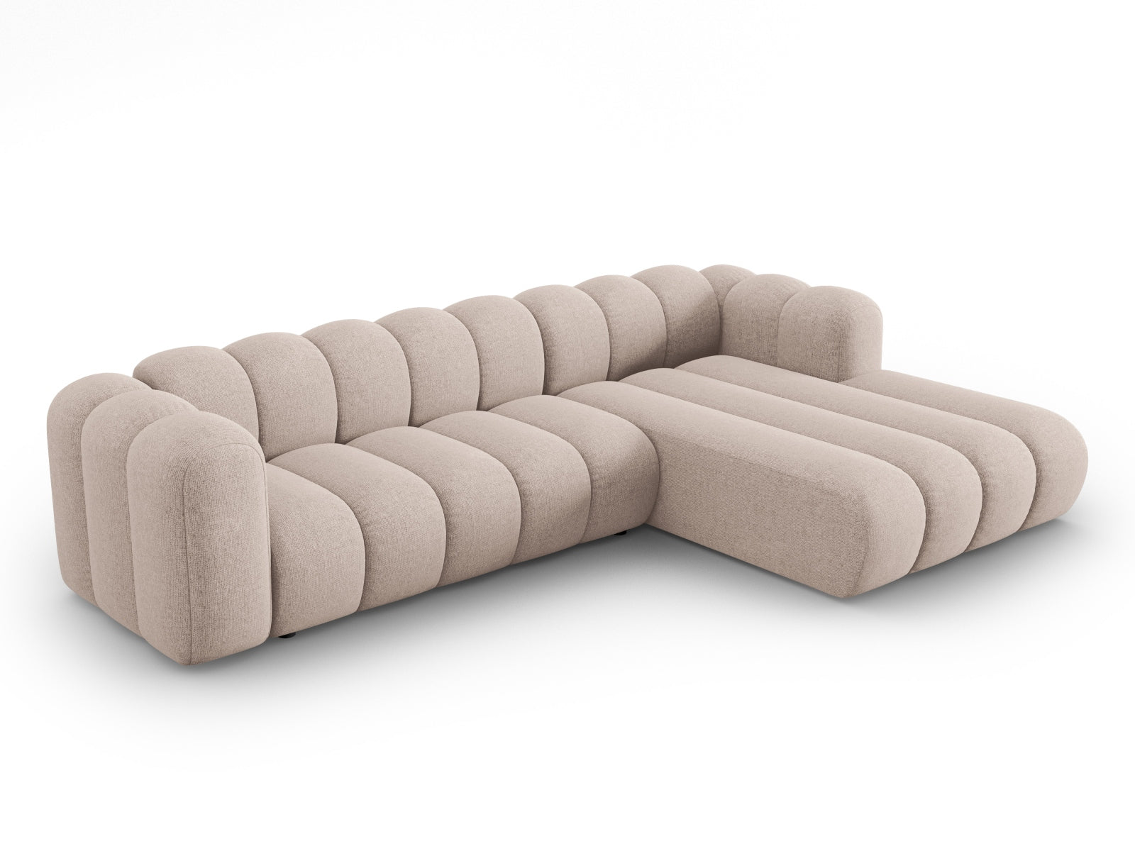 Lupine Modulares Ecksofa rechts 4 Sitzer in Beige präsentiert im Onlineshop von KAQTU Design AG. Ecksofa rechts ist von Micadoni