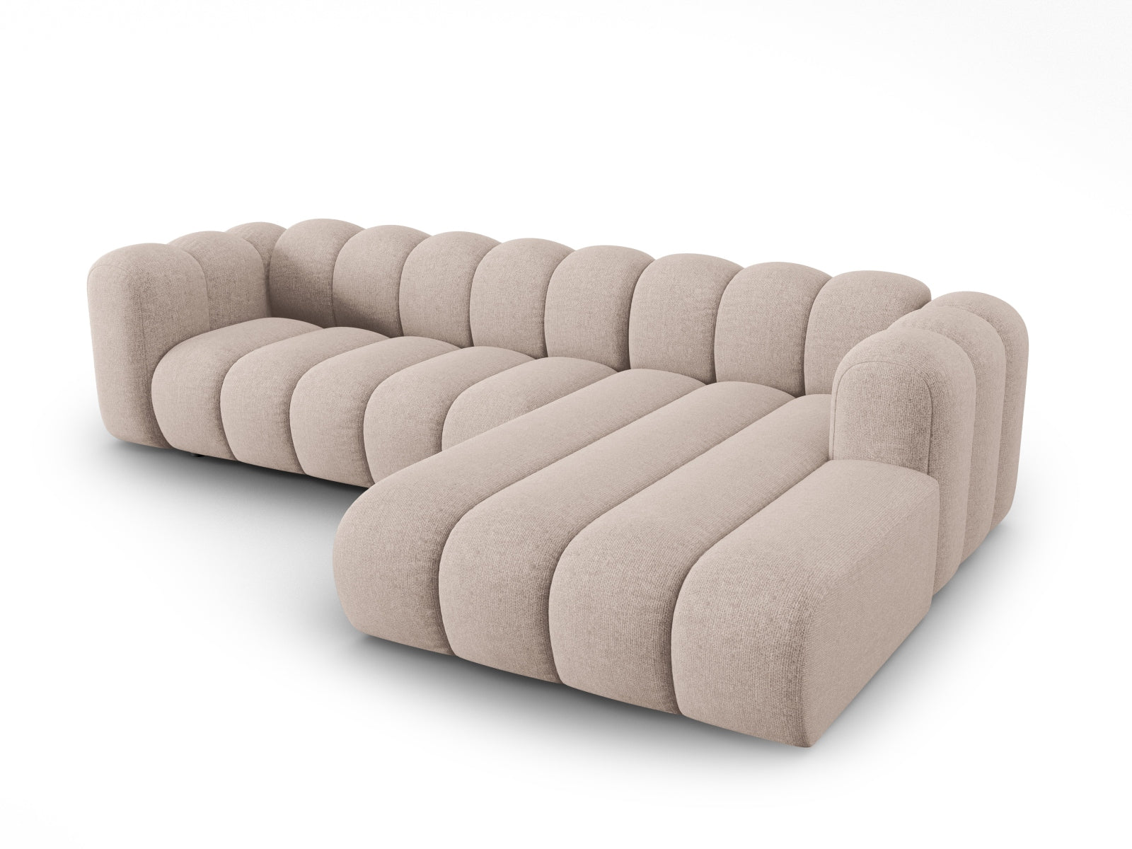 Lupine Modulares Ecksofa rechts 4 Sitzer in Beige präsentiert im Onlineshop von KAQTU Design AG. Ecksofa rechts ist von Micadoni