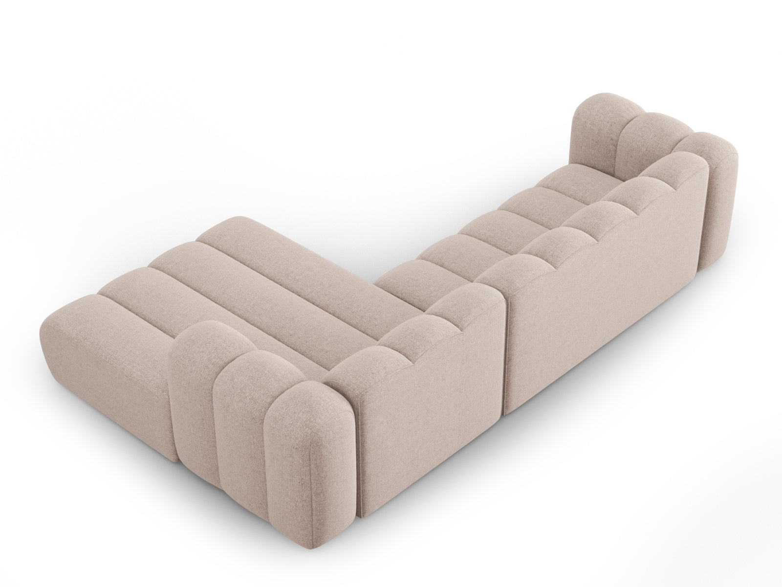 Lupine Modulares Ecksofa rechts 4 Sitzer in Beige präsentiert im Onlineshop von KAQTU Design AG. Ecksofa rechts ist von Micadoni