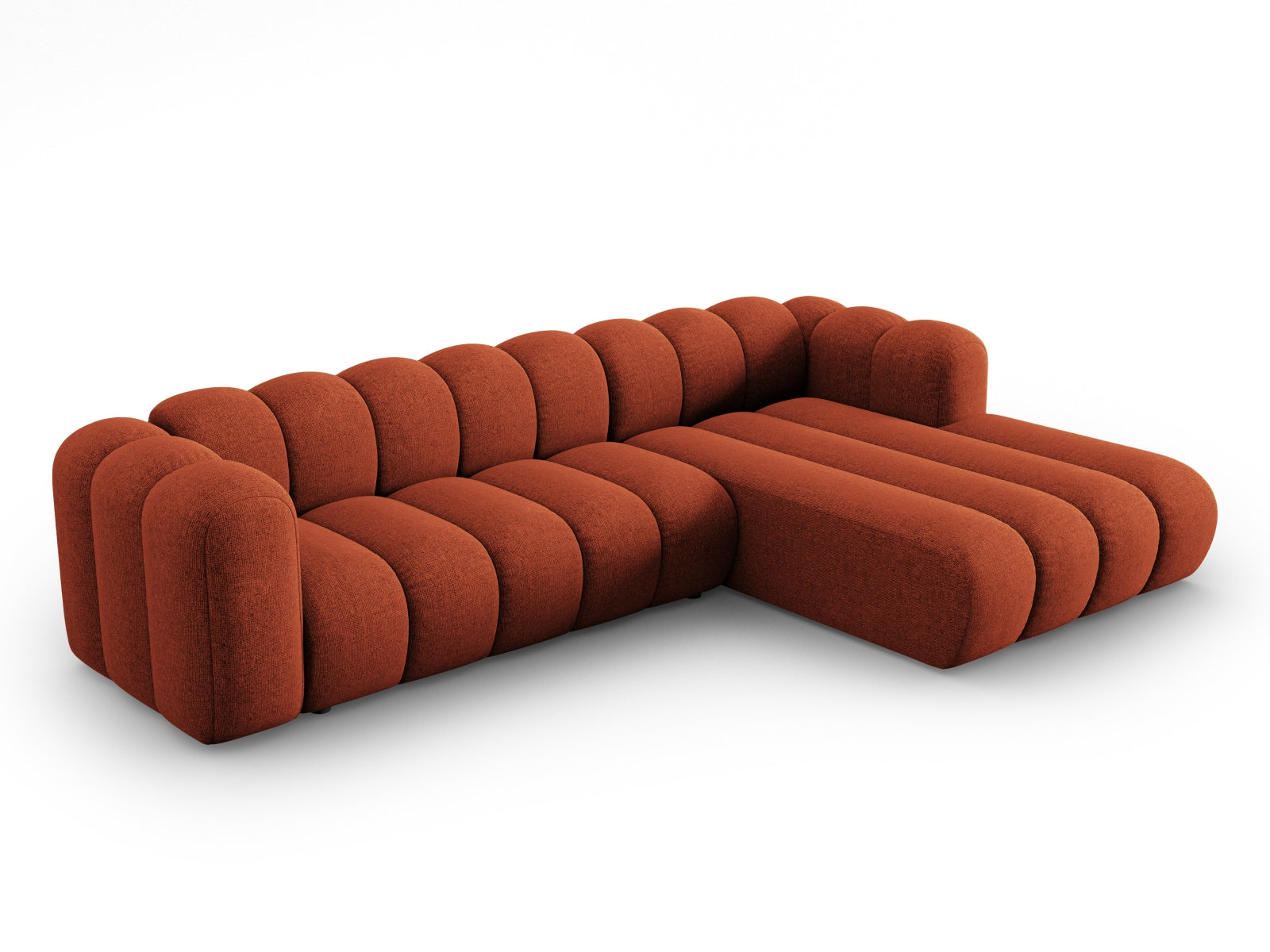 Lupine Modulares Ecksofa rechts 4 Sitzer in Terracotta präsentiert im Onlineshop von KAQTU Design AG. Ecksofa rechts ist von Micadoni