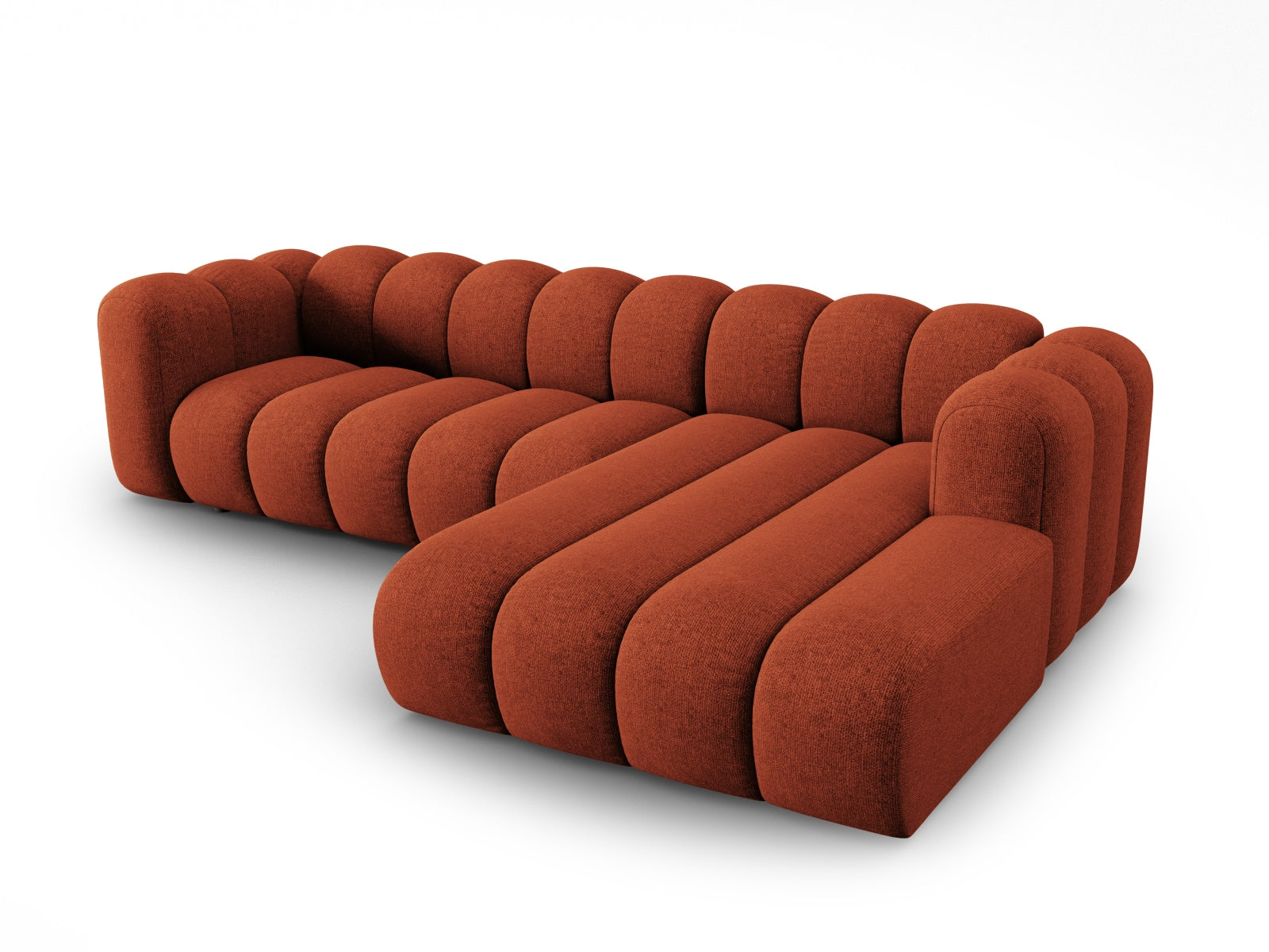 Lupine Modulares Ecksofa rechts 4 Sitzer in Terracotta präsentiert im Onlineshop von KAQTU Design AG. Ecksofa rechts ist von Micadoni