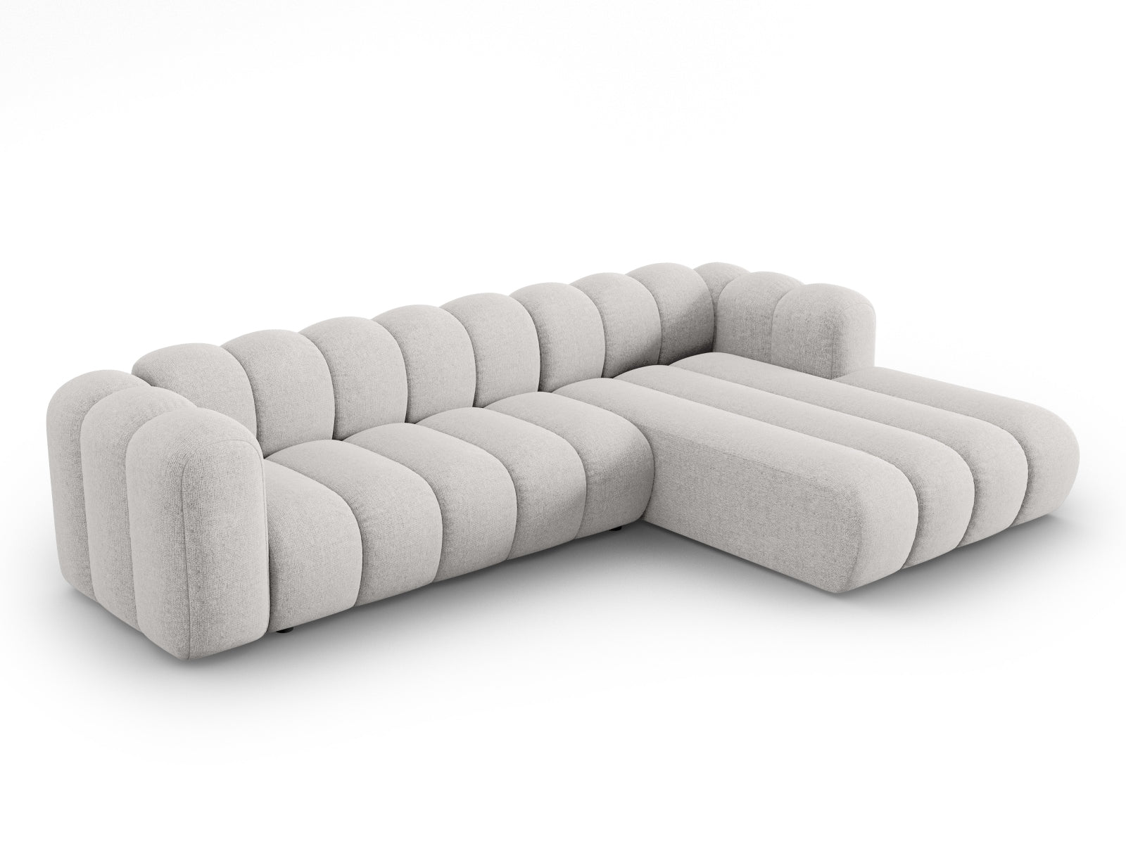 Lupine Modulares Ecksofa rechts 4 Sitzer in Light Grey präsentiert im Onlineshop von KAQTU Design AG. Ecksofa rechts ist von Micadoni