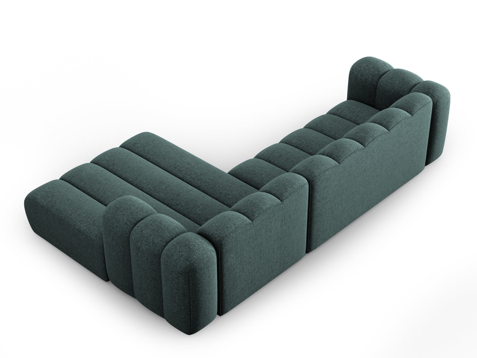 Lupine Modulares Ecksofa rechts 4 Sitzer in Petrol präsentiert im Onlineshop von KAQTU Design AG. Ecksofa rechts ist von Micadoni