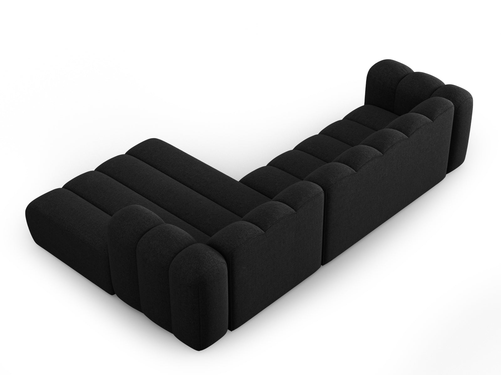 Lupine Modulares Ecksofa rechts 4 Sitzer in Black präsentiert im Onlineshop von KAQTU Design AG. Ecksofa rechts ist von Micadoni