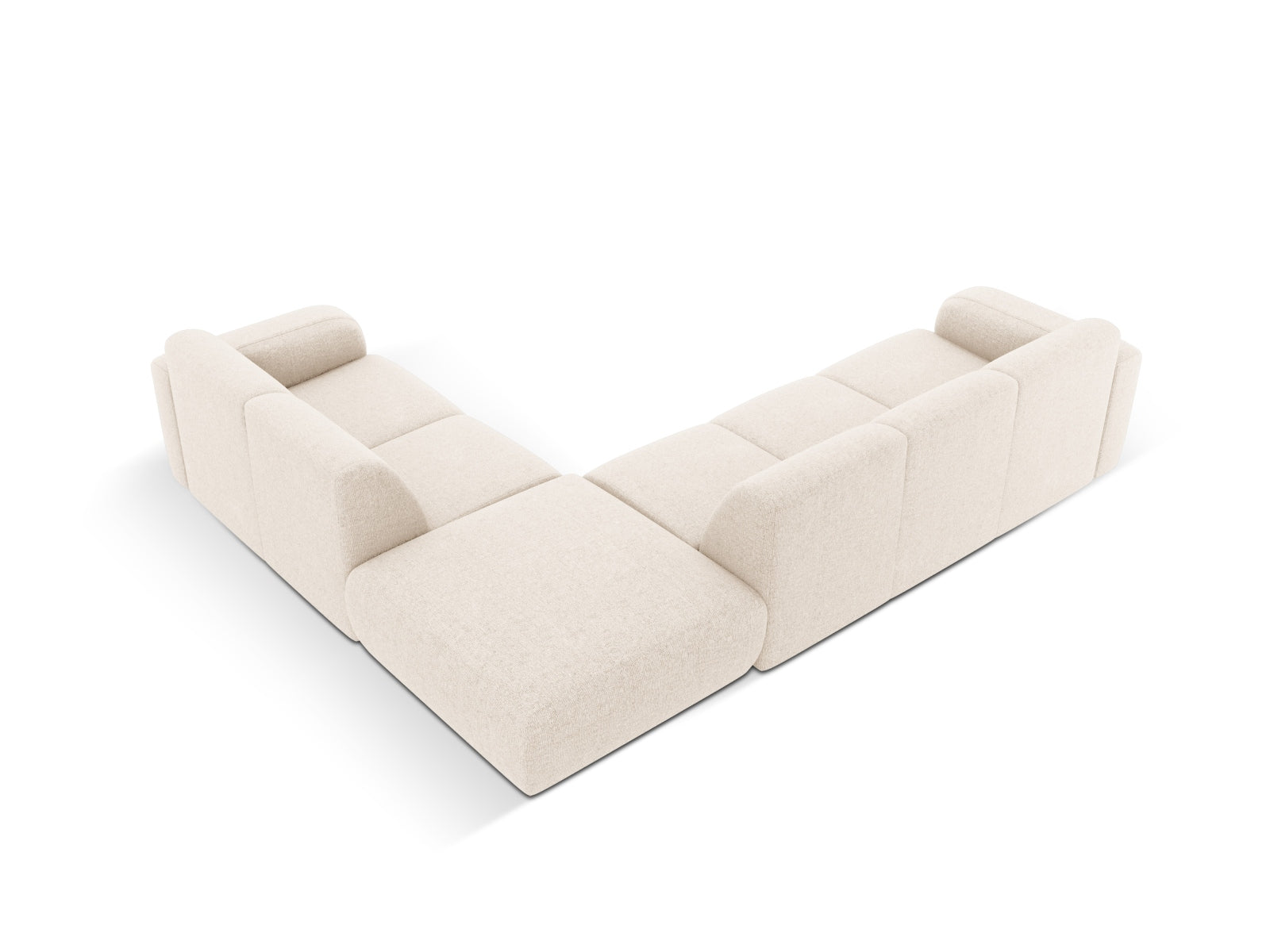 Molino Ecksofa rechts 6 Sitzer in Light Beige präsentiert im Onlineshop von KAQTU Design AG. Ecksofa rechts ist von Micadoni