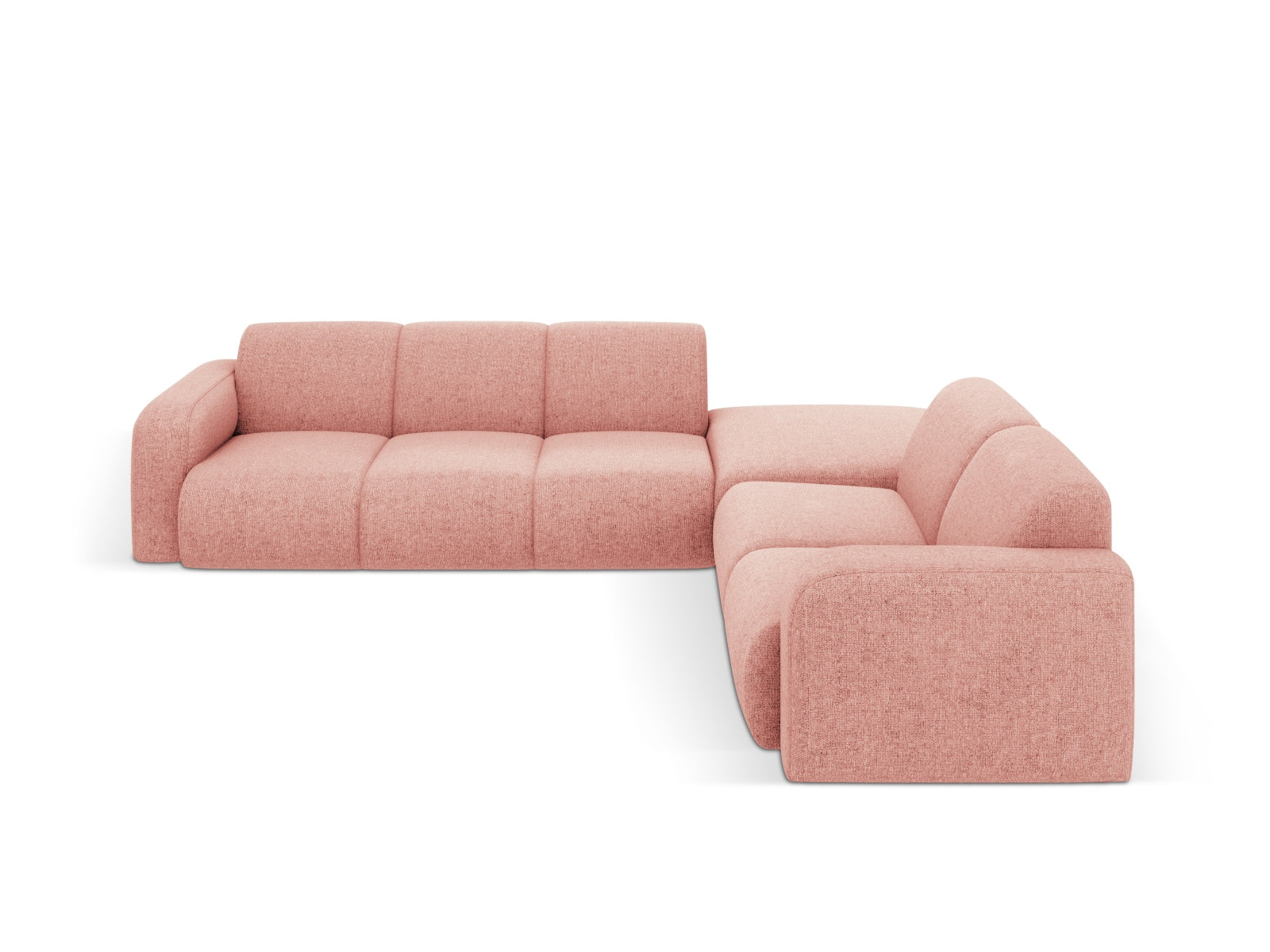 Molino Ecksofa rechts 6 Sitzer in Pink präsentiert im Onlineshop von KAQTU Design AG. Ecksofa rechts ist von Micadoni