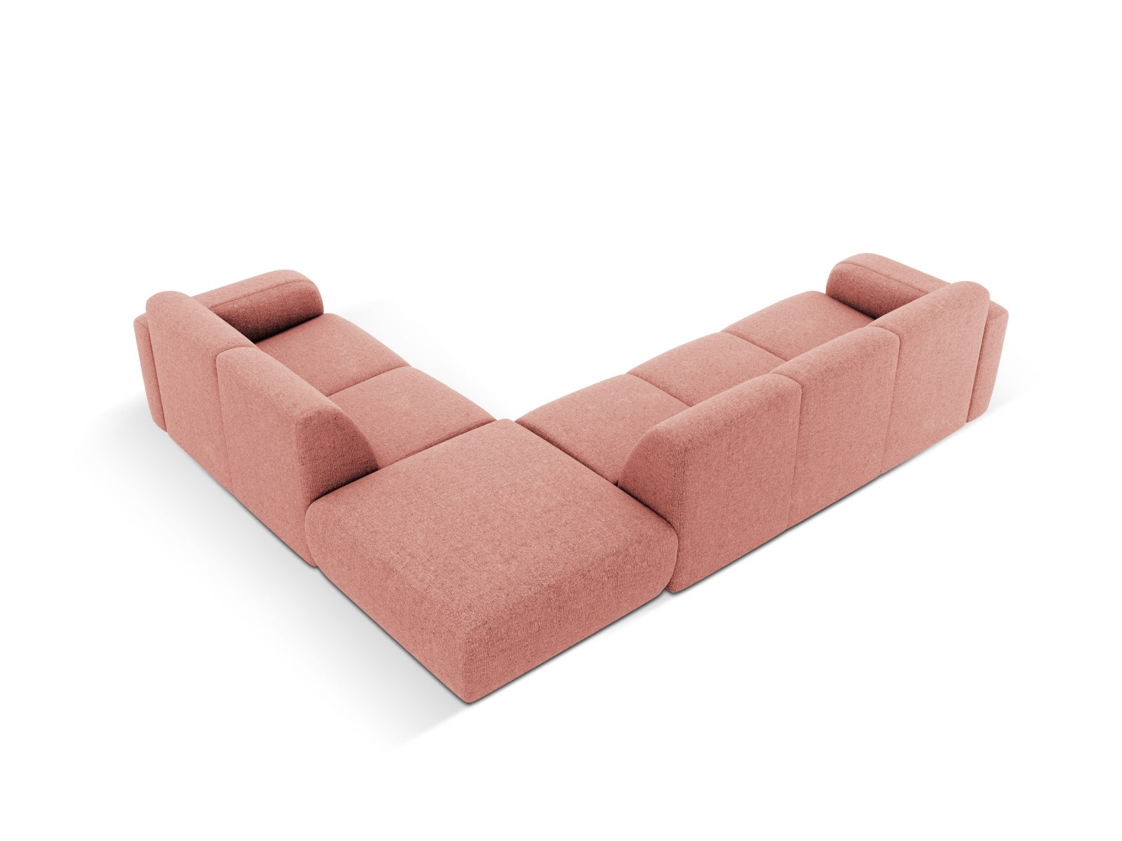 Molino Ecksofa rechts 6 Sitzer in Pink präsentiert im Onlineshop von KAQTU Design AG. Ecksofa rechts ist von Micadoni