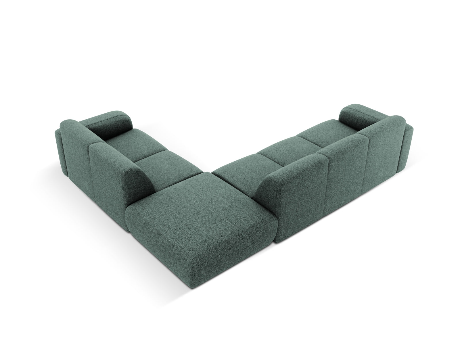 Molino Ecksofa rechts 6 Sitzer in Petrol präsentiert im Onlineshop von KAQTU Design AG. Ecksofa rechts ist von Micadoni